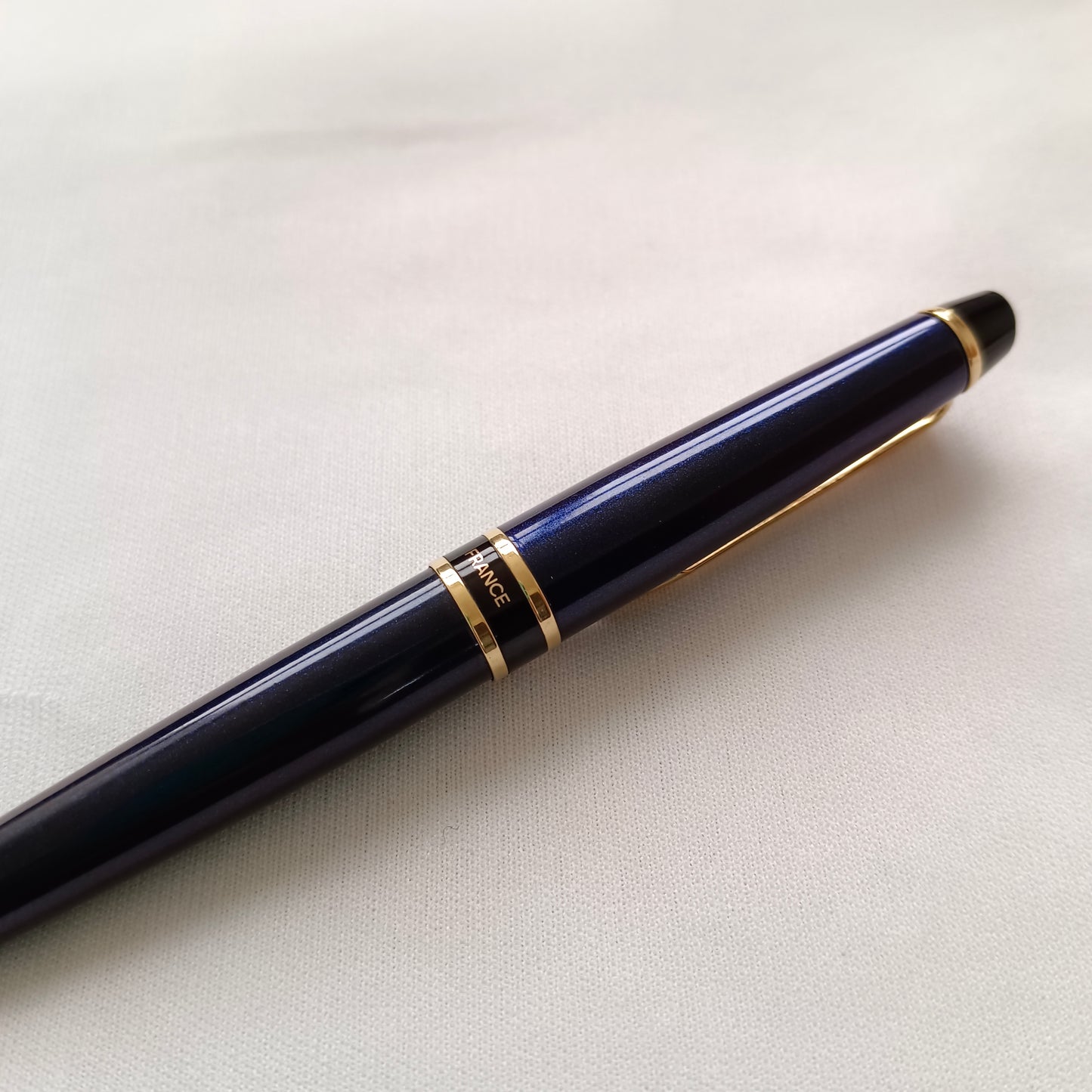 Vintage Waterman Expert Gold Trim Navy Blue Ball Pen