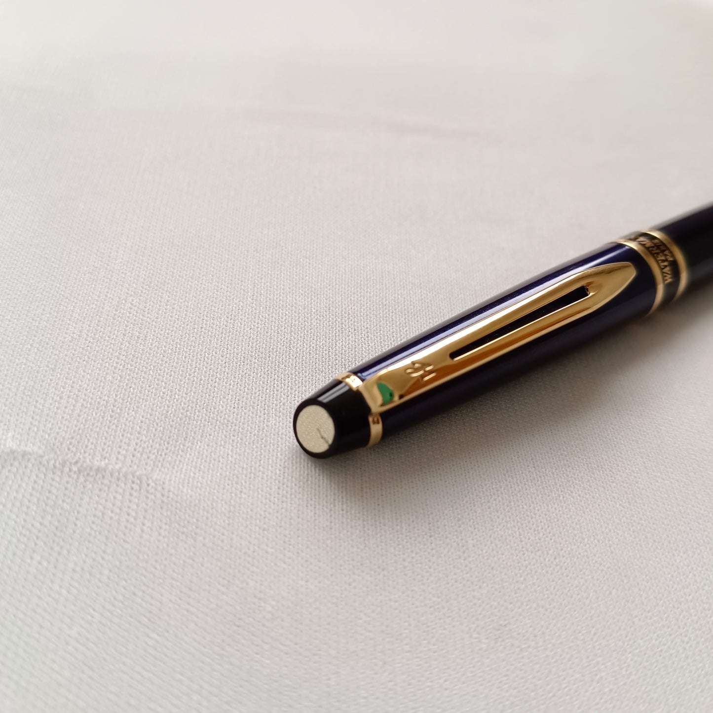 Vintage Waterman Expert Gold Trim Navy Blue Ball Pen