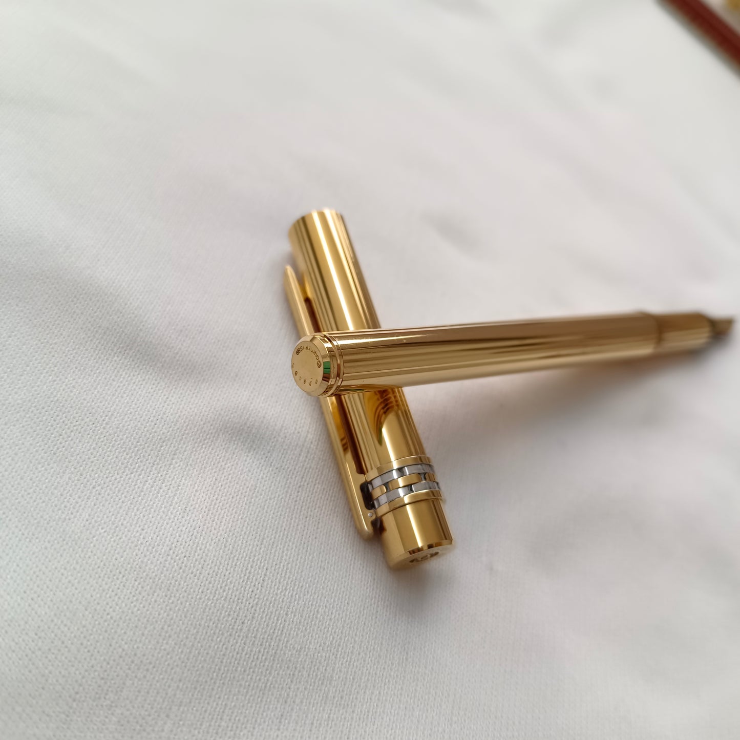 Must de Cartier Gold Plated with 18kt Gold Nib Fountain Pen