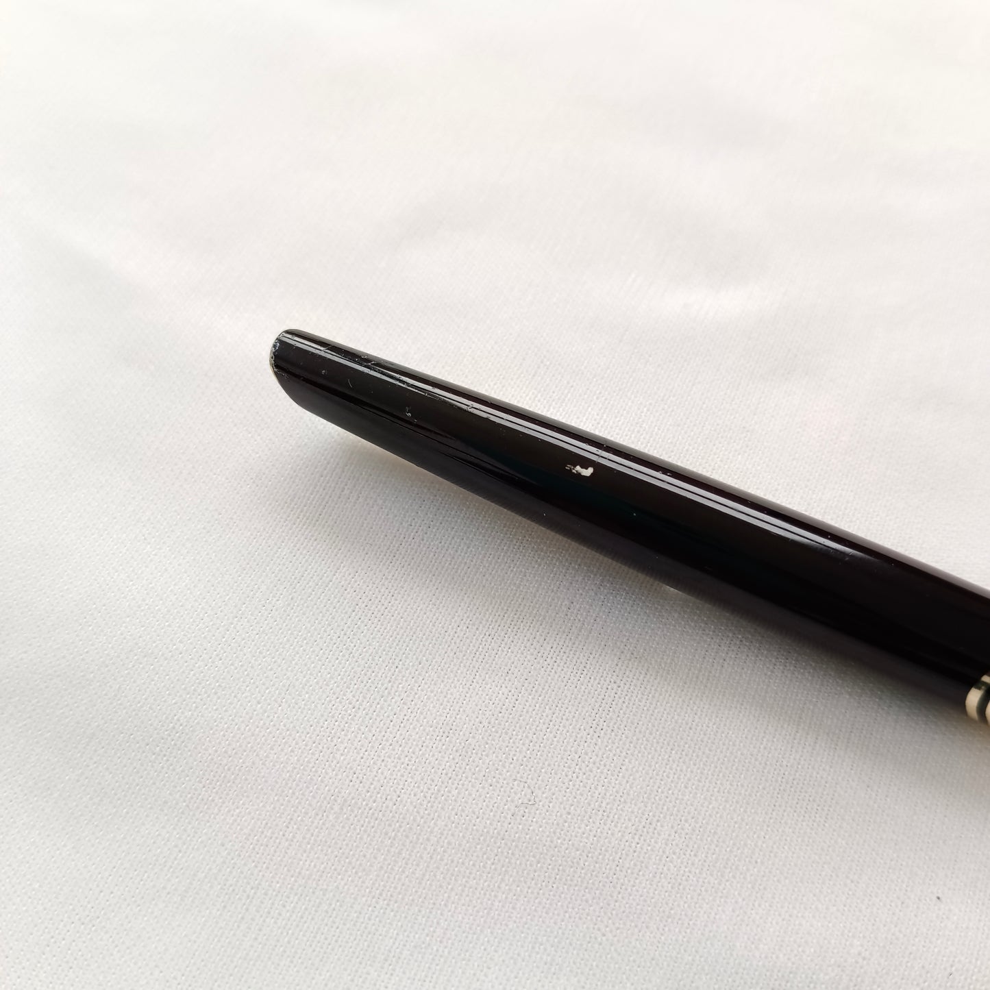 Platinum pocket Black fountain pen with 14Kt gold nib made in japan
