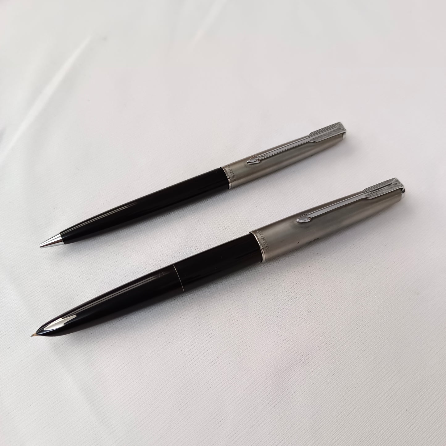 Parker 61 Black With Steel Cap Fountain & Pencil Set