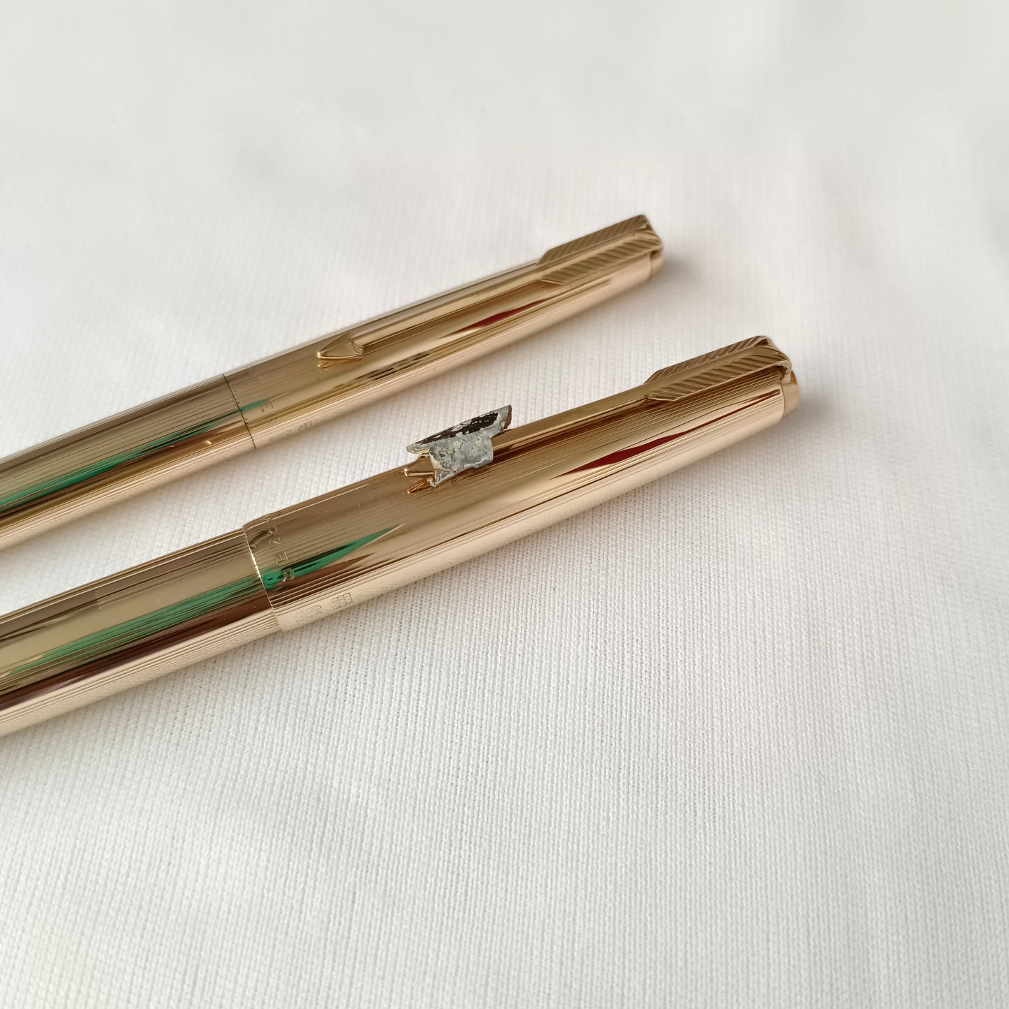 Vintage Parker 61 Signet Gold Plated Fountain & Pencil Set
