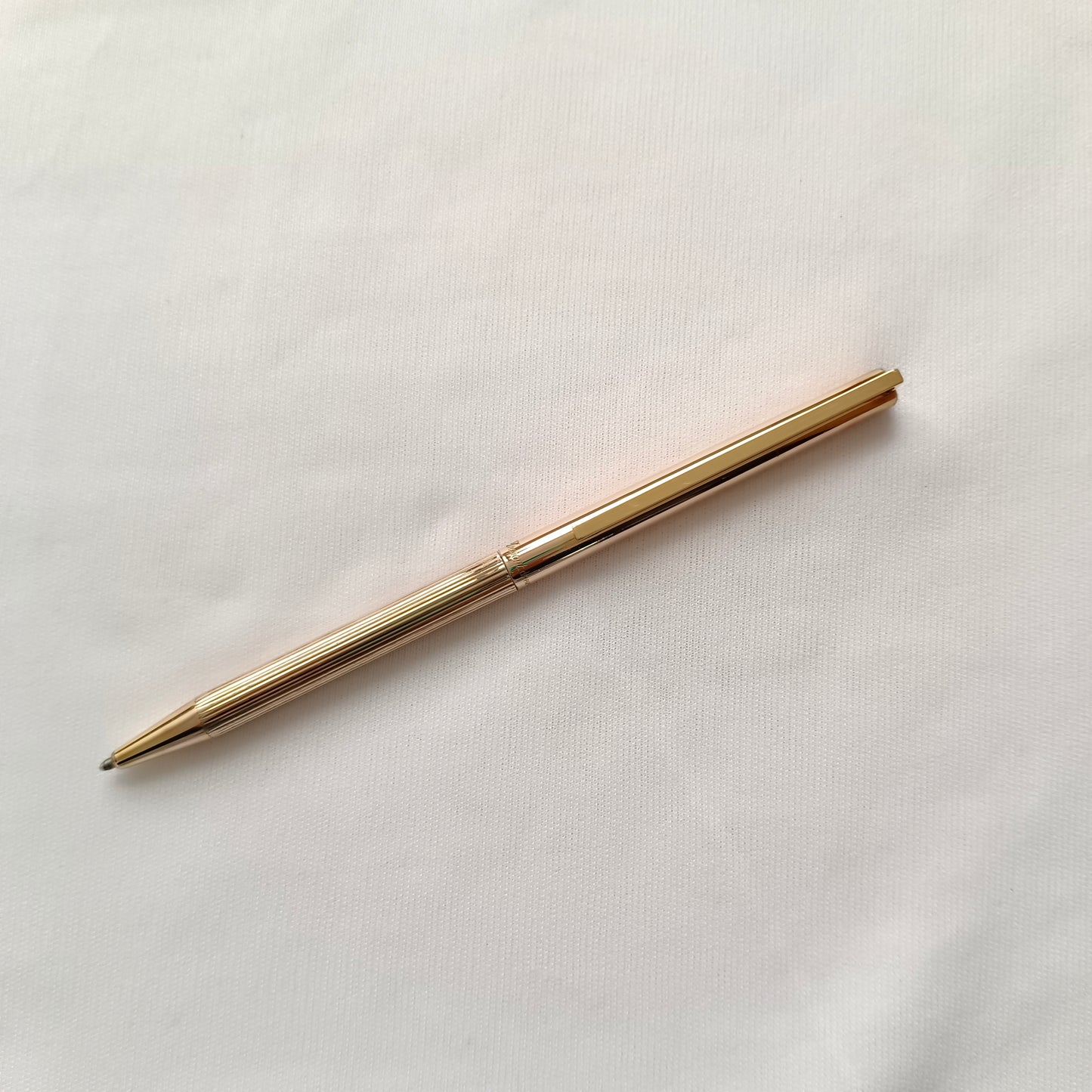 St Dupont Sterling Silver 925 Vermeil Ballpoint Pen Made in France