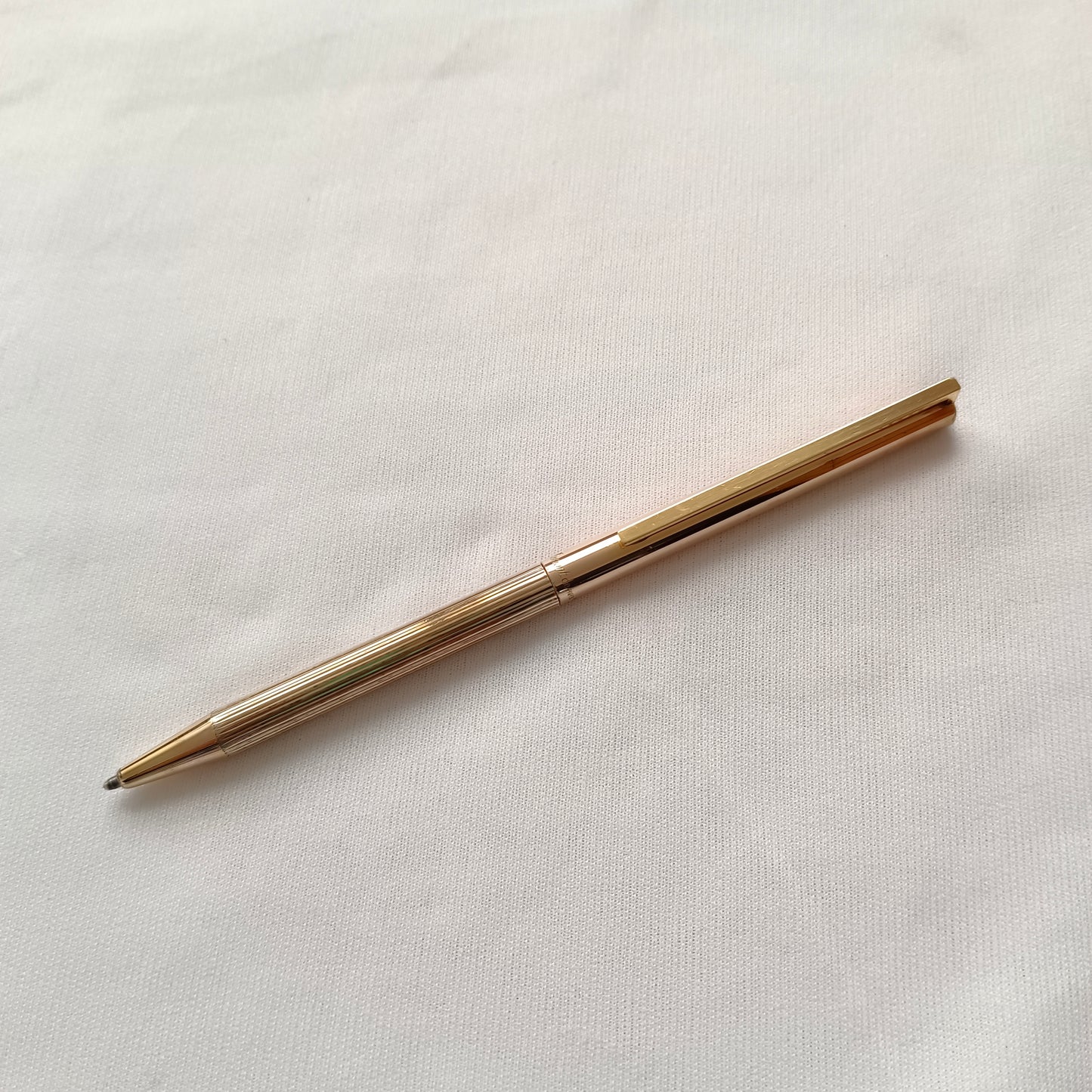 St Dupont Sterling Silver 925 Vermeil Ballpoint Pen Made in France