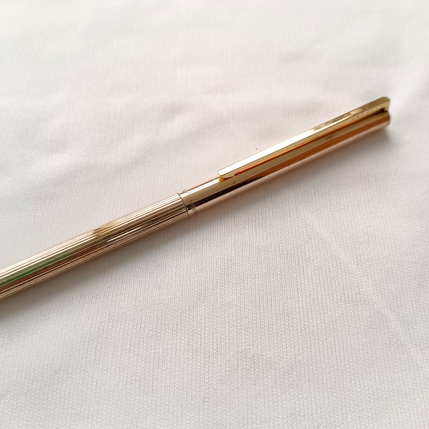 St Dupont Sterling Silver 925 Vermeil Ballpoint Pen Made in France
