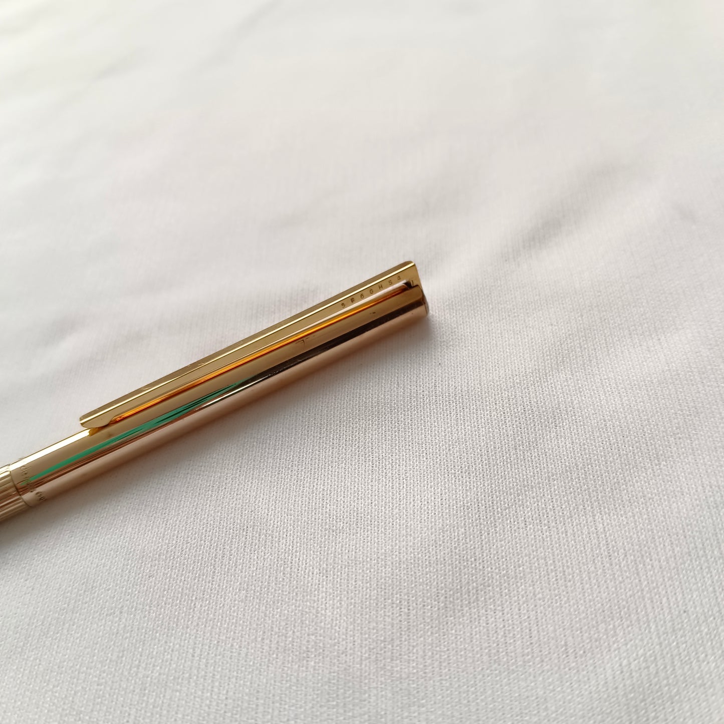 St Dupont Sterling Silver 925 Vermeil Ballpoint Pen Made in France