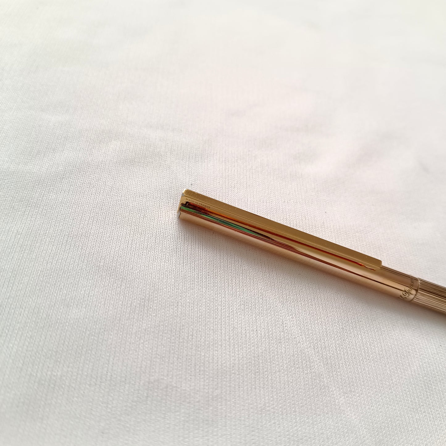 St Dupont Sterling Silver 925 Vermeil Ballpoint Pen Made in France