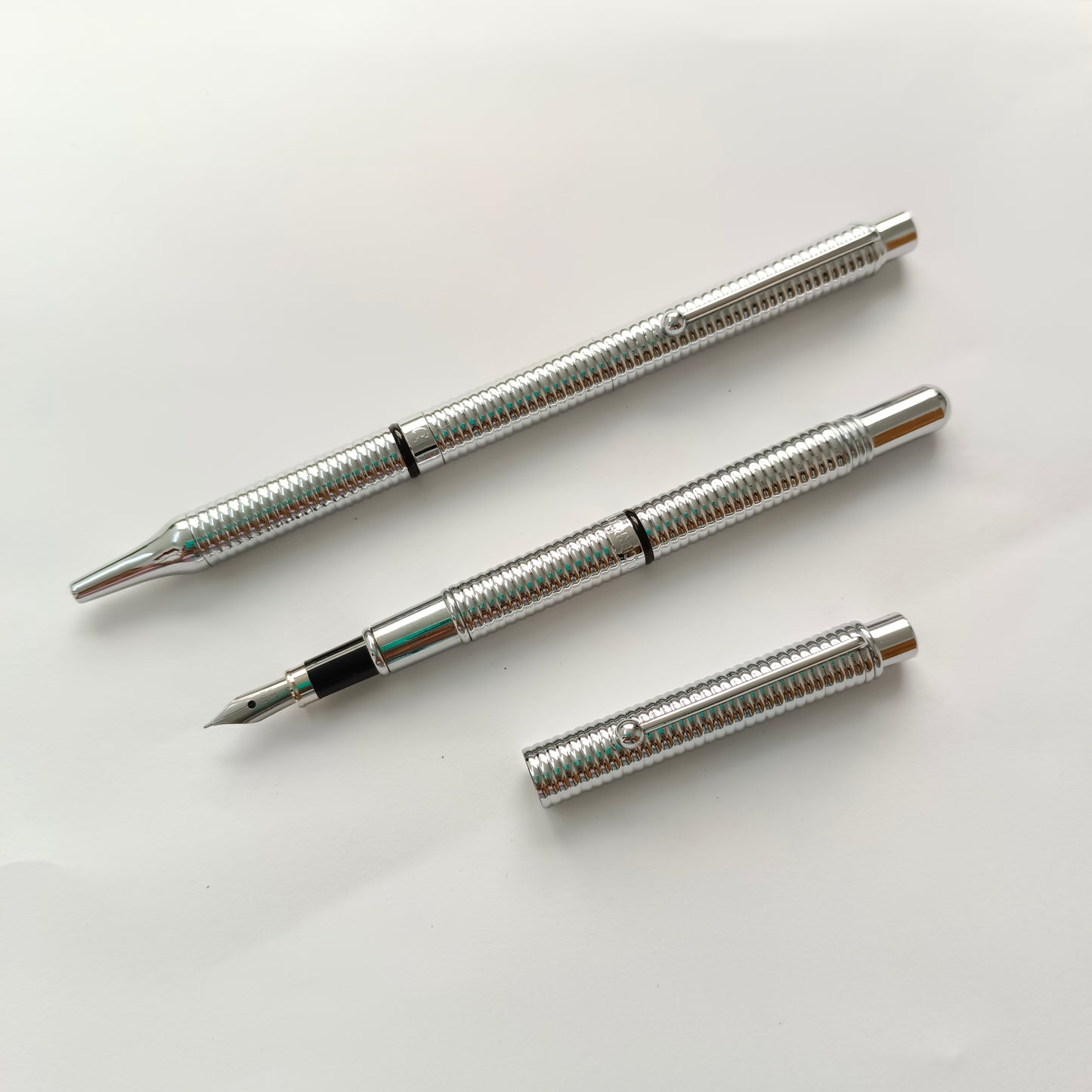 Cerutti 1881 Steel Fountain & Ballpen Set