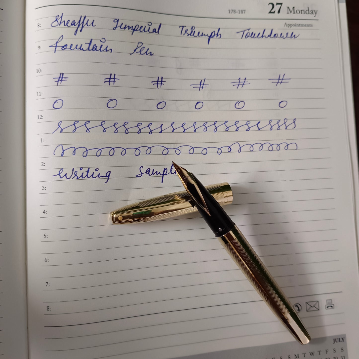 Sheaffer Imperial Triumph Touchdown Fountain Pen
