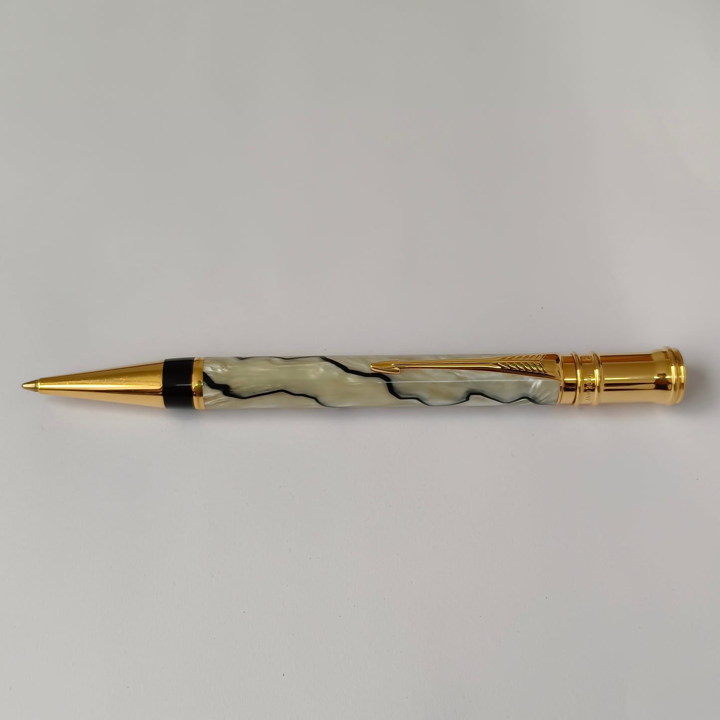 Parker Duofold Centennial Ball Pen- Pearl & Black