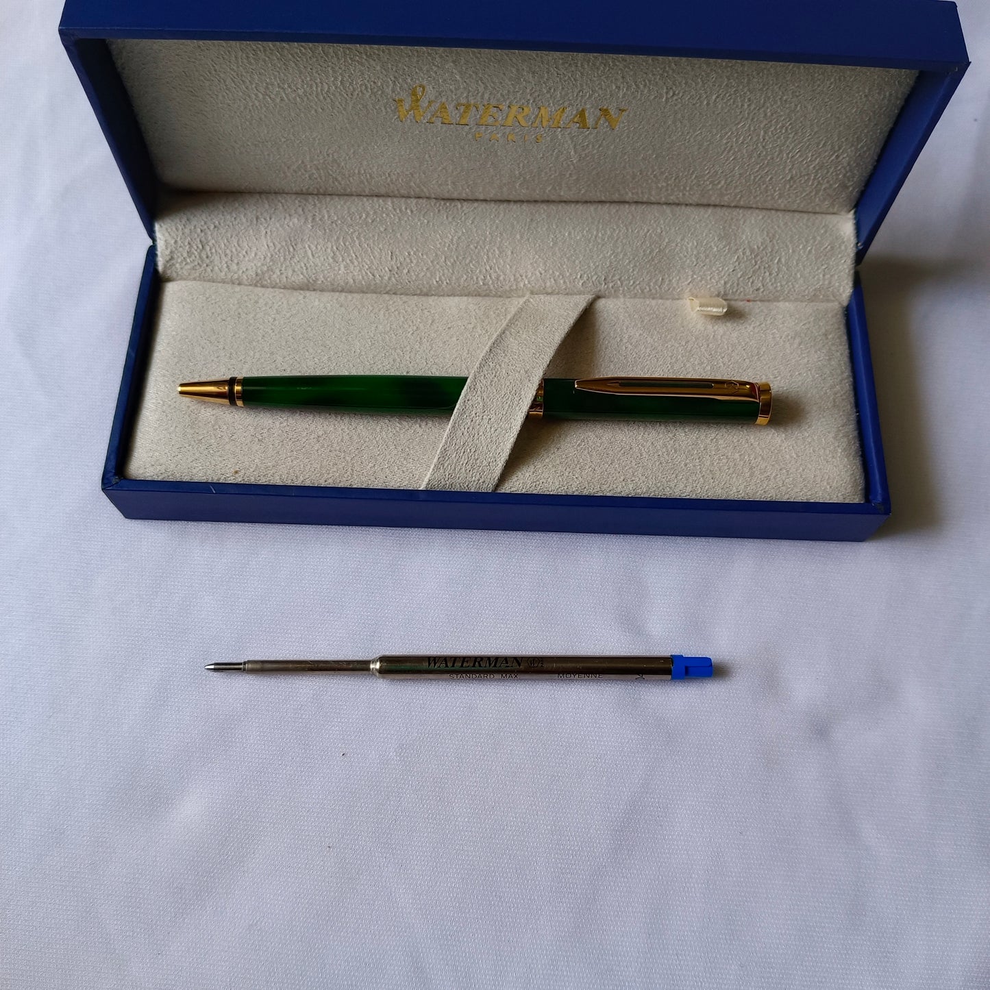 Waterman Preface Green Marble Ball Pen