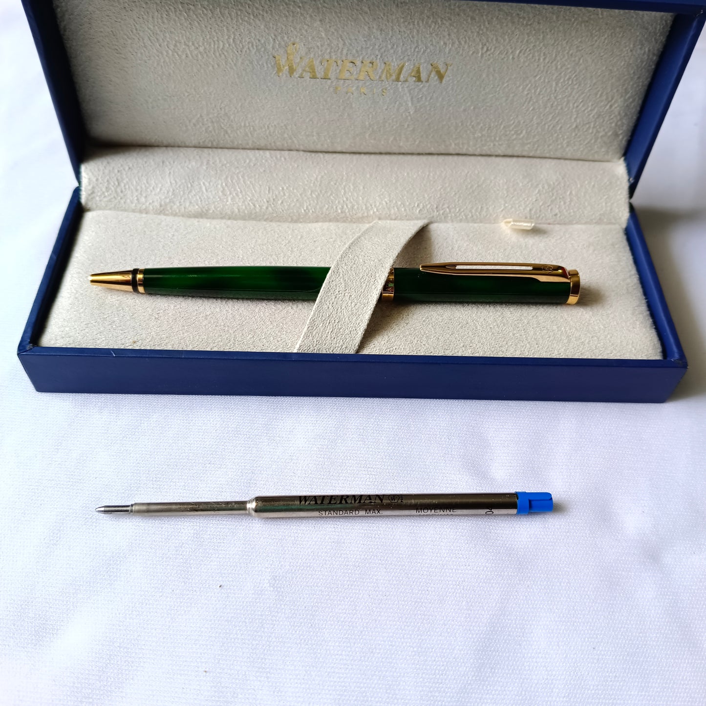 Waterman Preface Green Marble Ball Pen