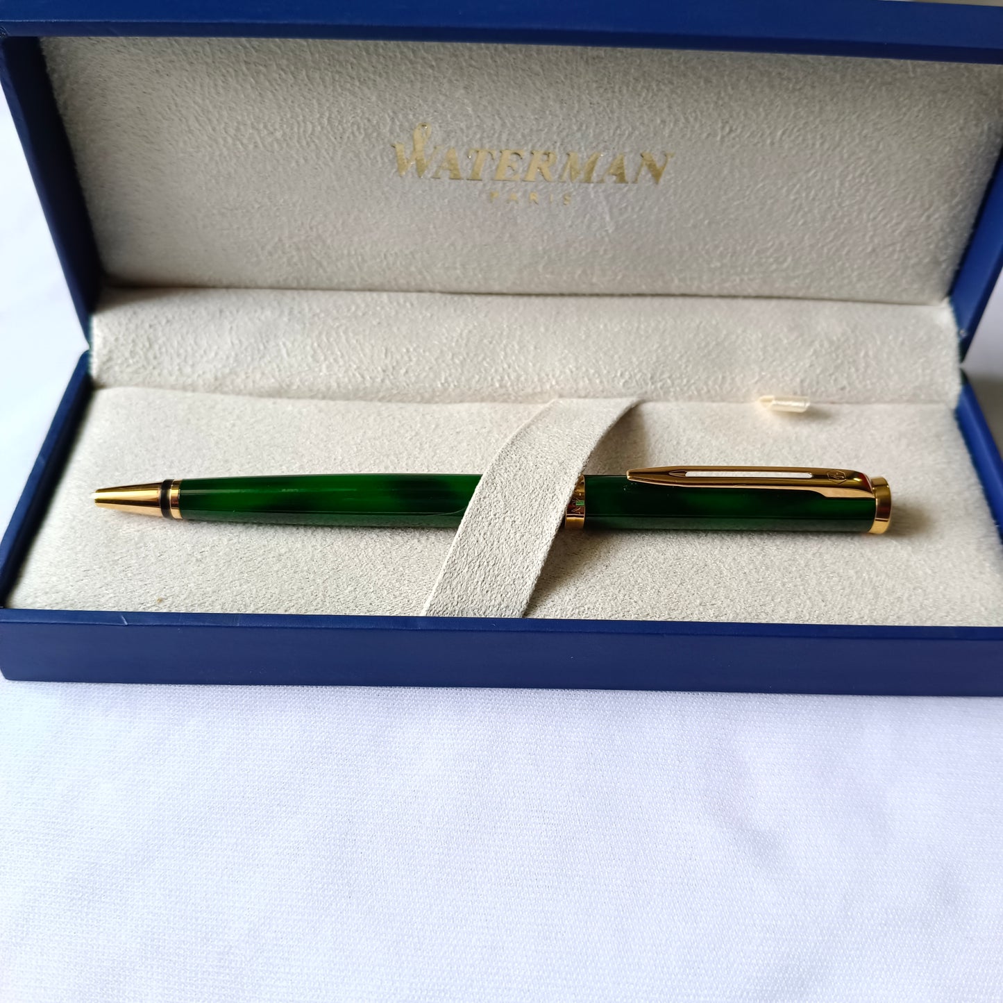 Waterman Preface Green Marble Ball Pen