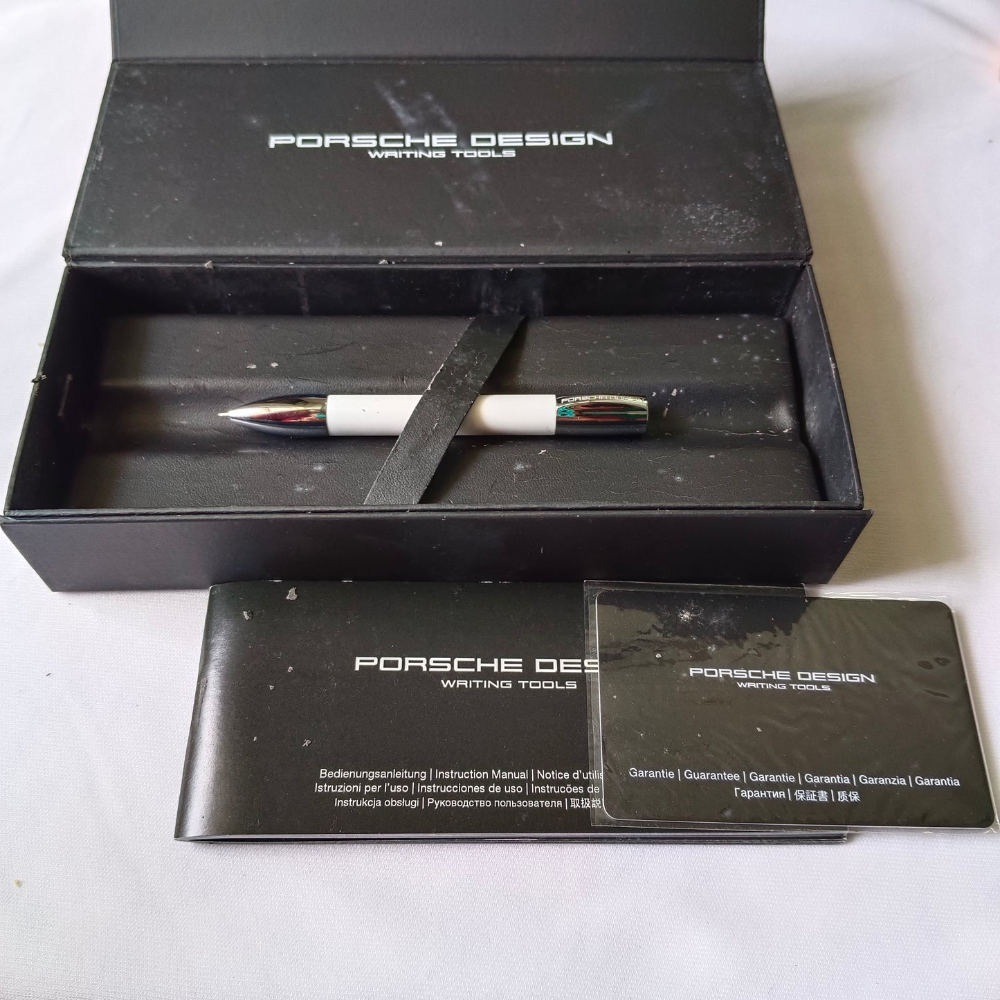 Porsche design P3140 shake white ballpoint pen
