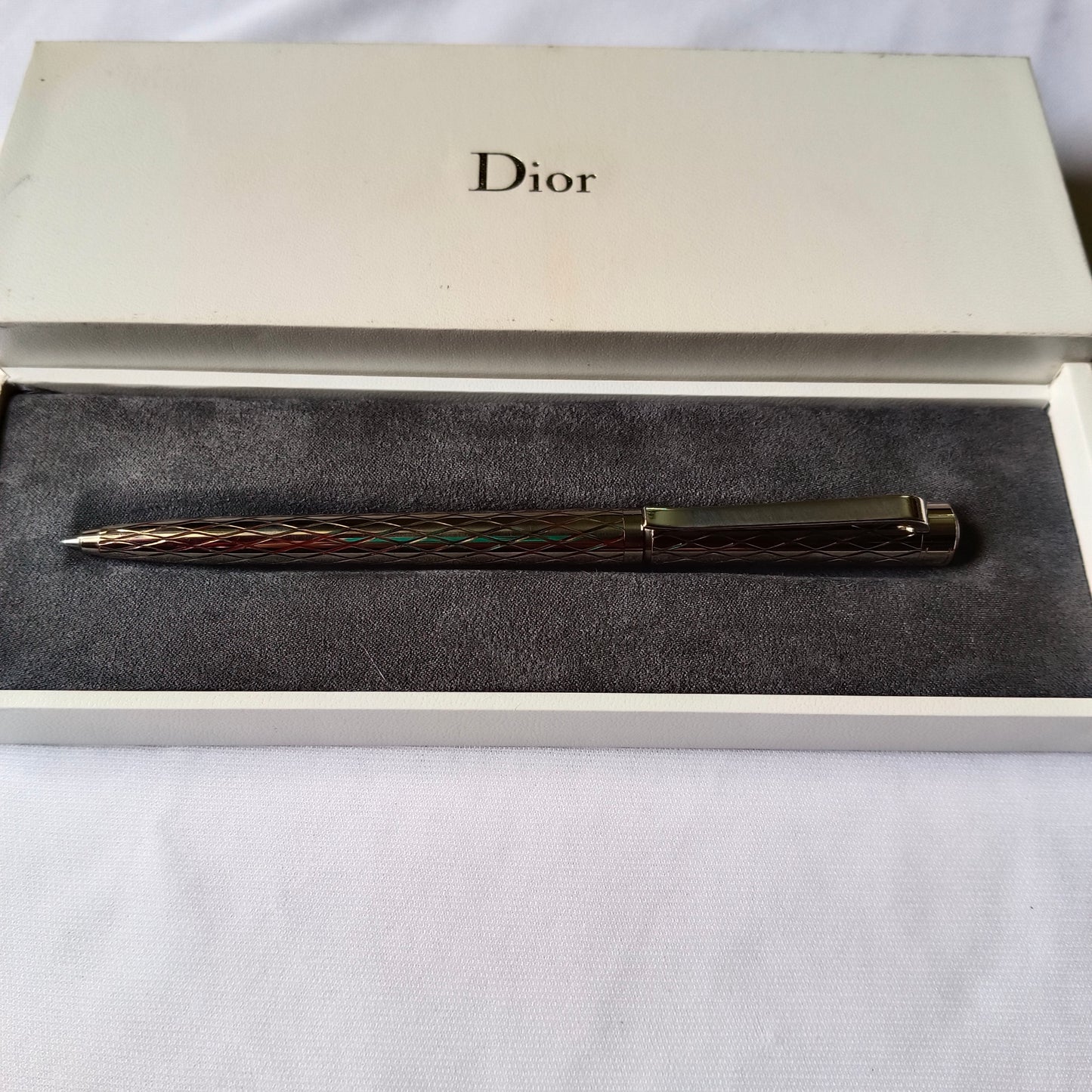 Christian Dior Silver Plated Classic Ballpoint Pen