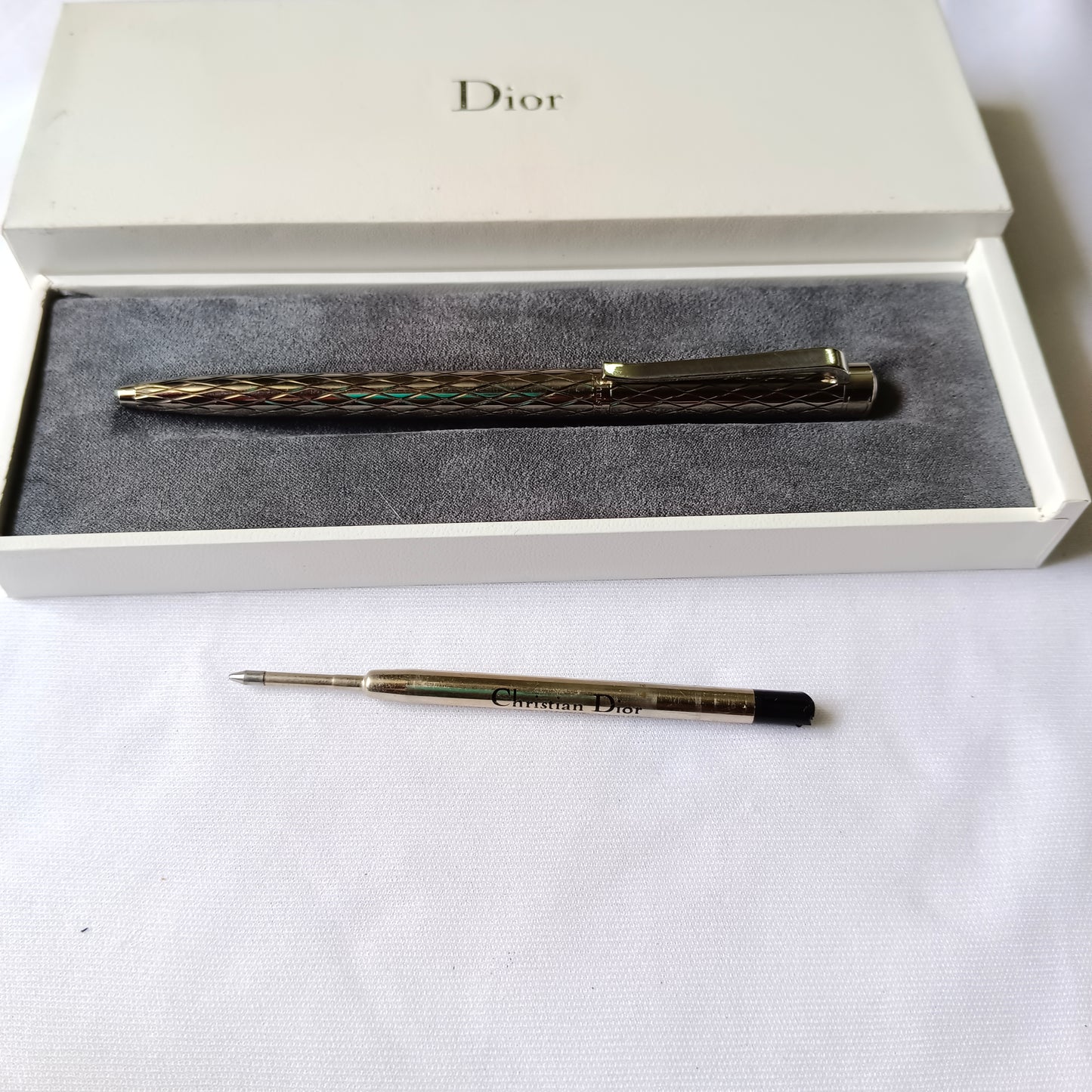 Christian Dior Silver Plated Classic Ballpoint Pen