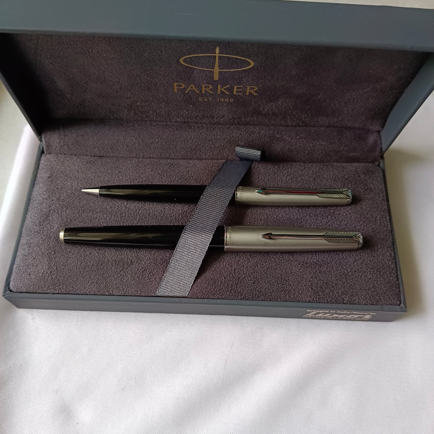 Parker 61 Black With Steel Cap Fountain & Pencil Set