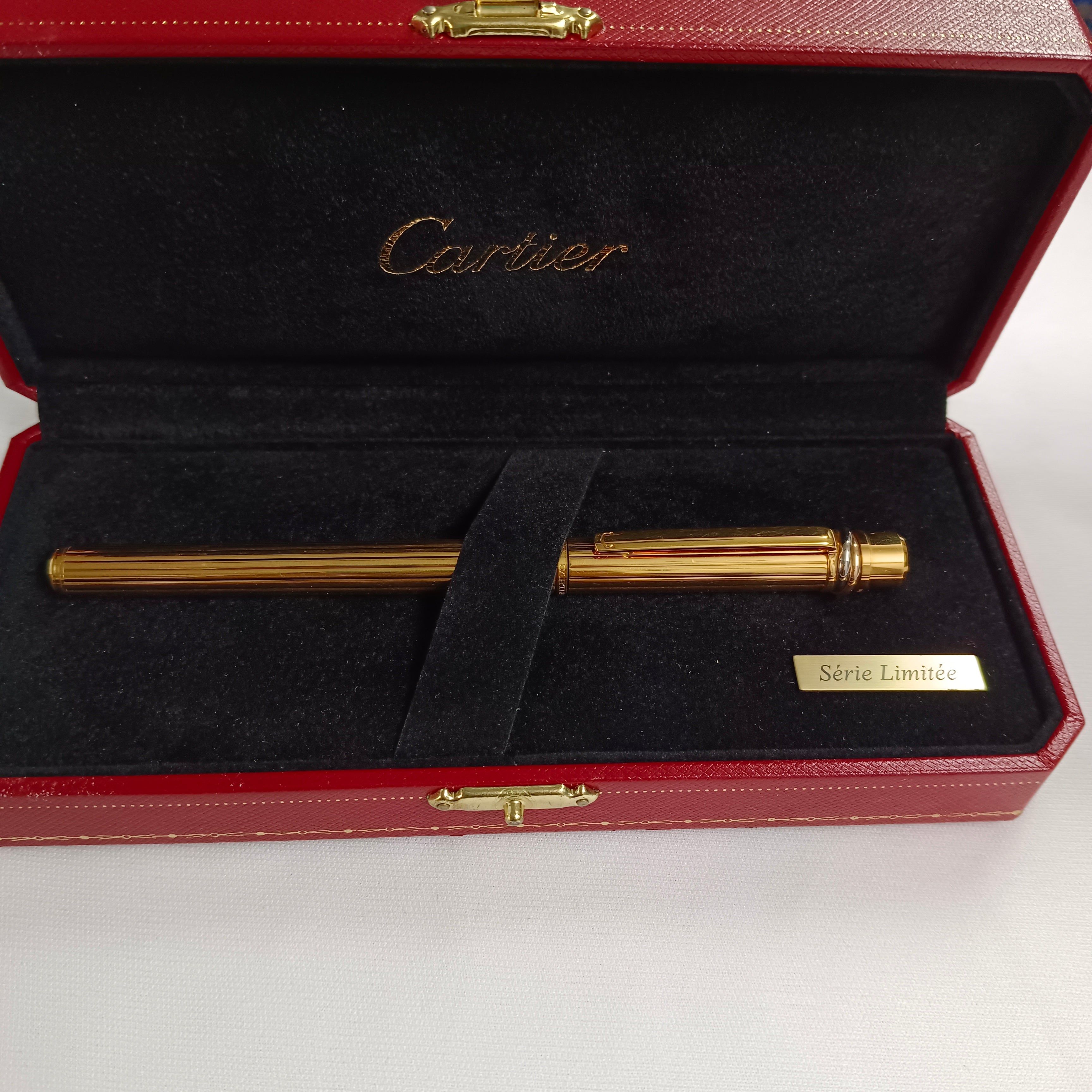 Must de Cartier Trinity Gold Plated Fountain Pen – Vintage Pen Store
