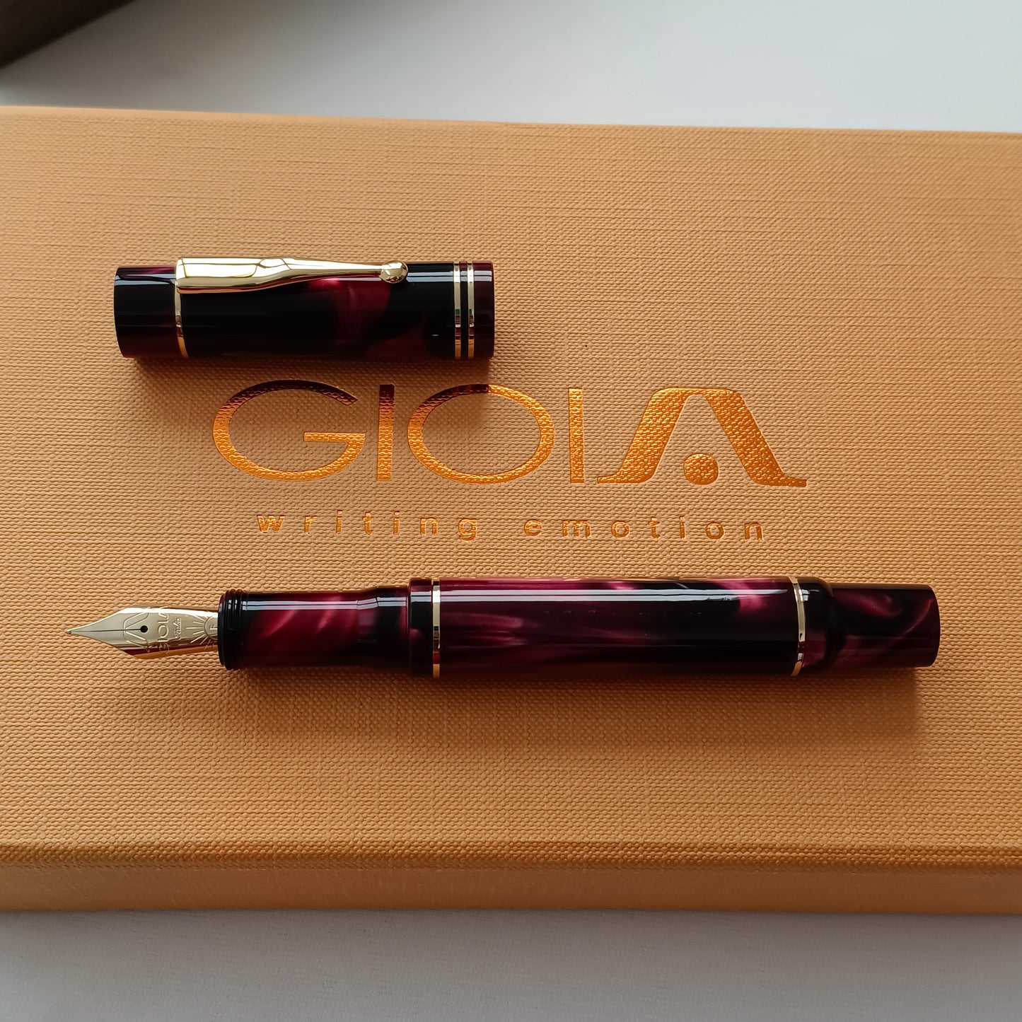 Gioia Allaria Amaranto Fountain Pen Black & Red