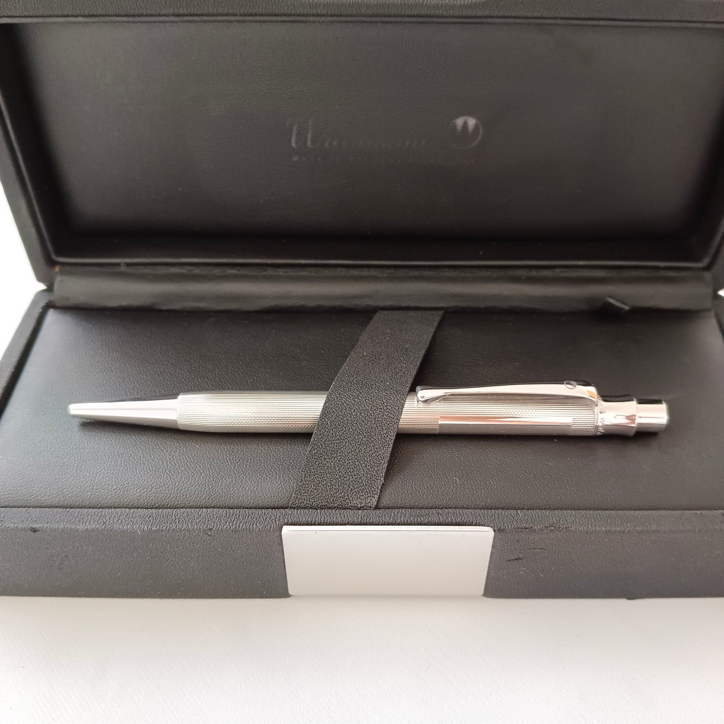 Waldmann Tango Sterling Silver 925 Barley Pattern Push Mechanism Ball Pen