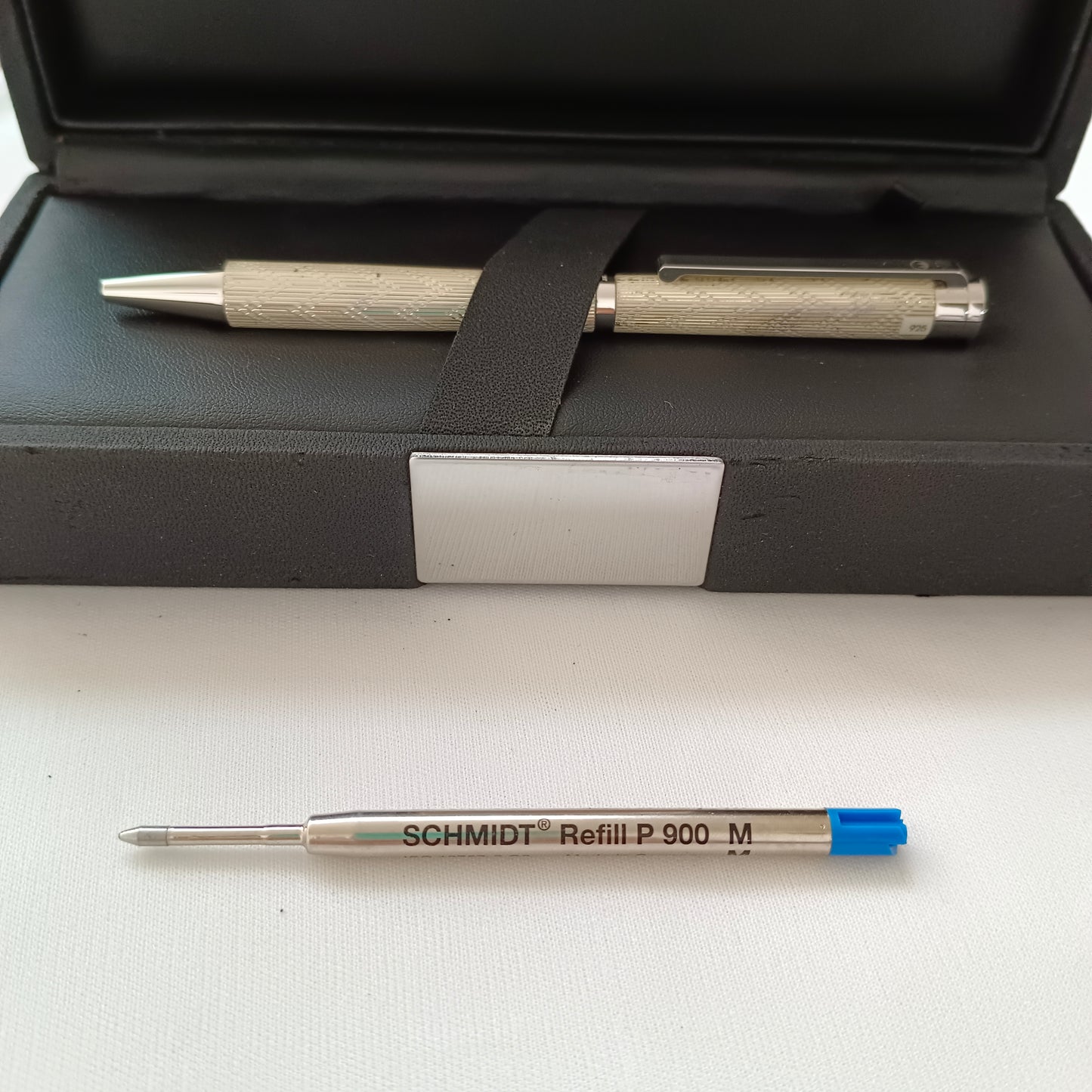 Waldmann Xetra Noble White Ball Pen Sterling Silver Twist Mechanism