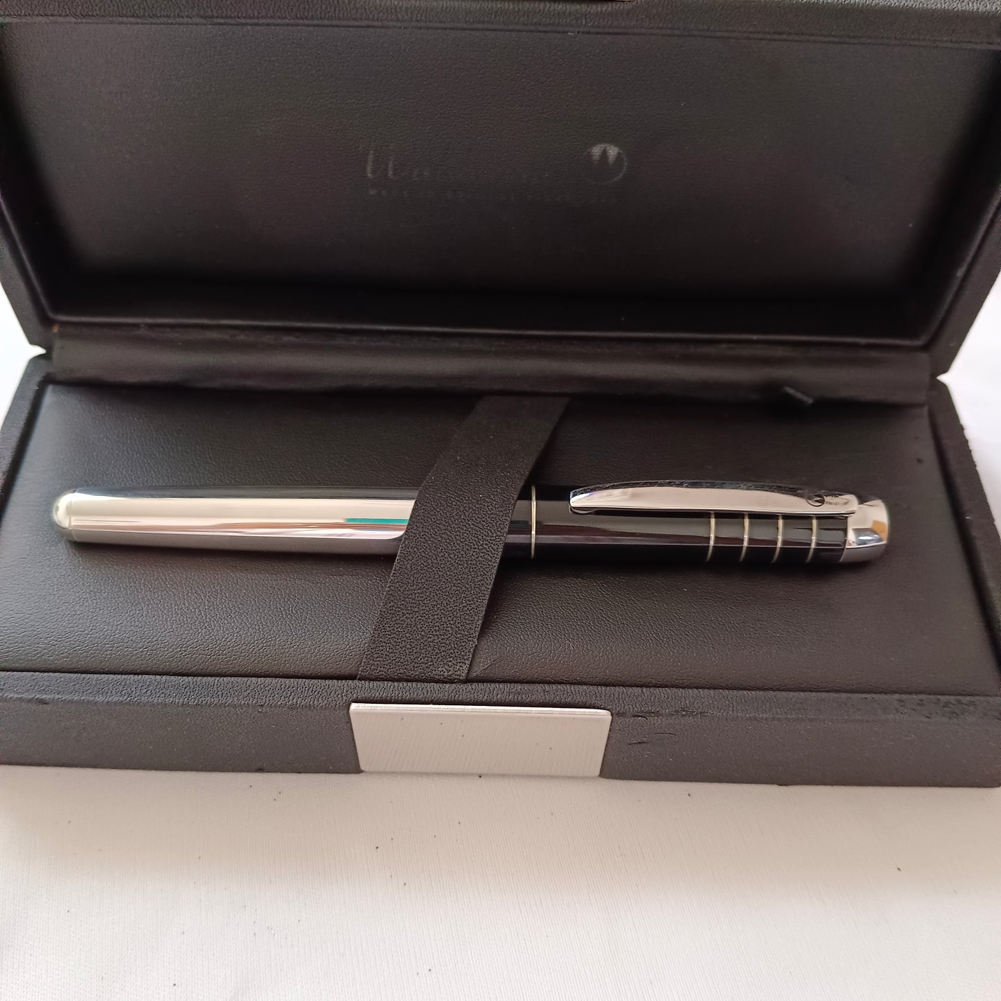 Waldmann Black Cap Sterling Silver Fountain Pen Made In Germany