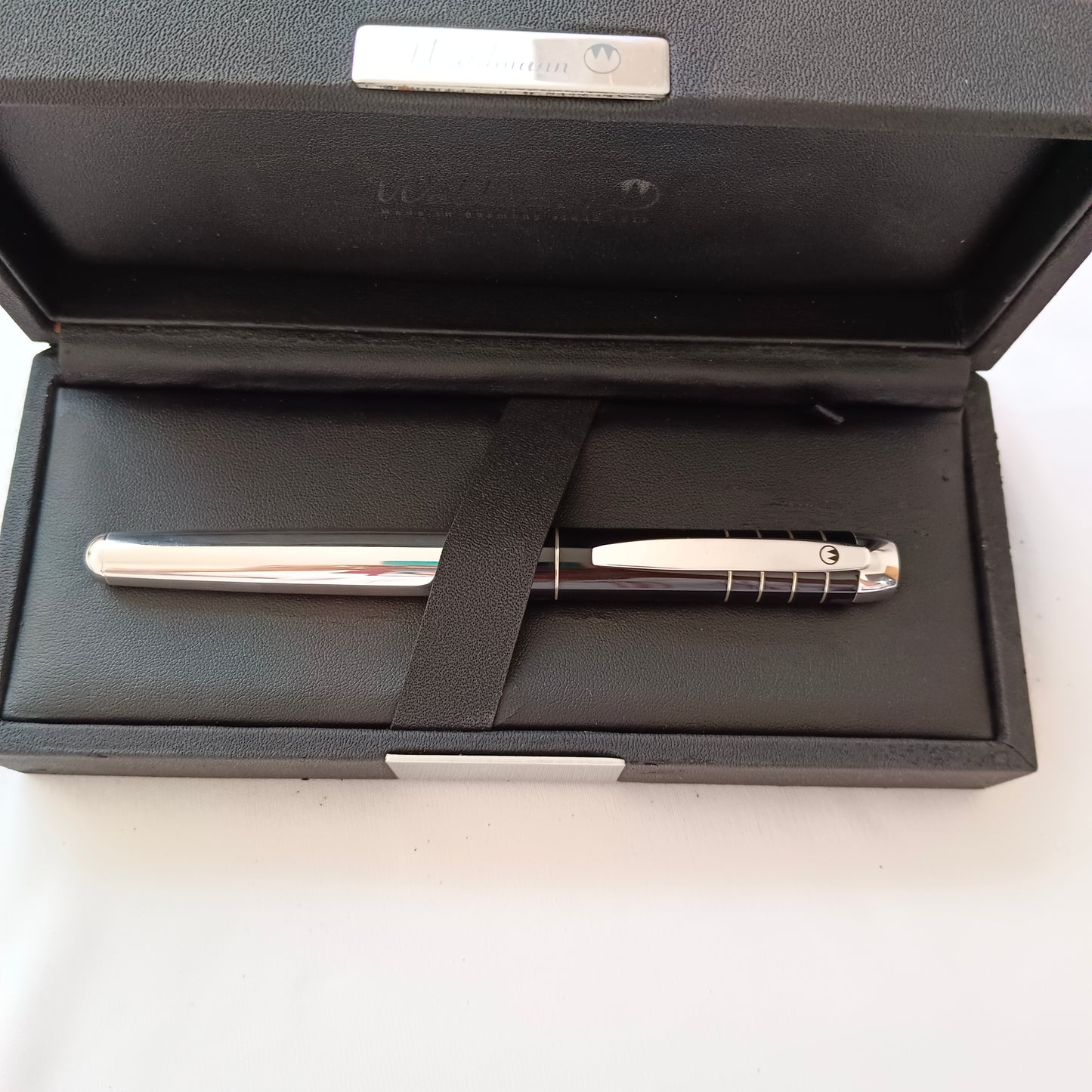 Waldmann Black Cap Sterling Silver Fountain Pen Made In Germany