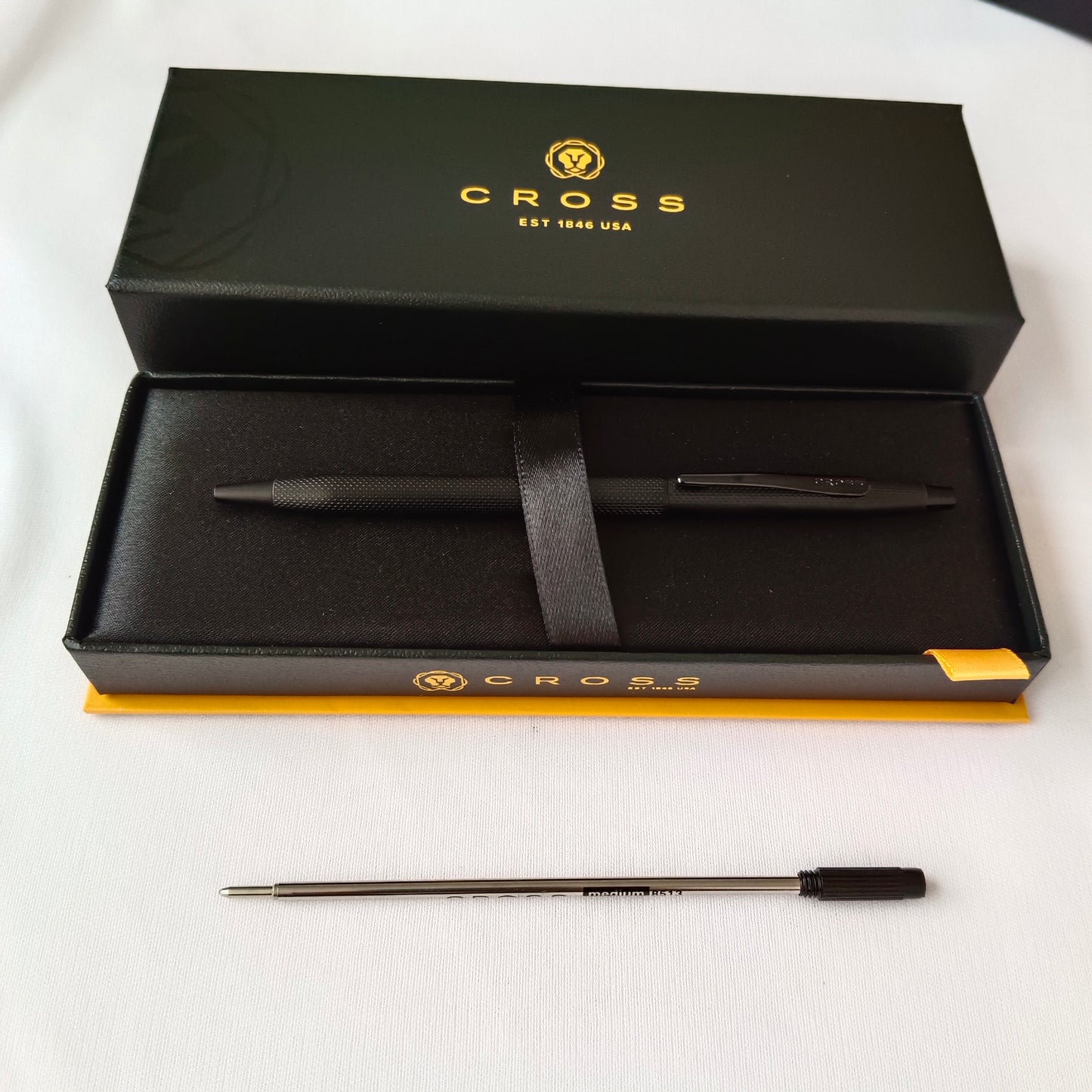 Cross AT0082-122 Classic Century Brushed Black PVD Ballpoint Pen