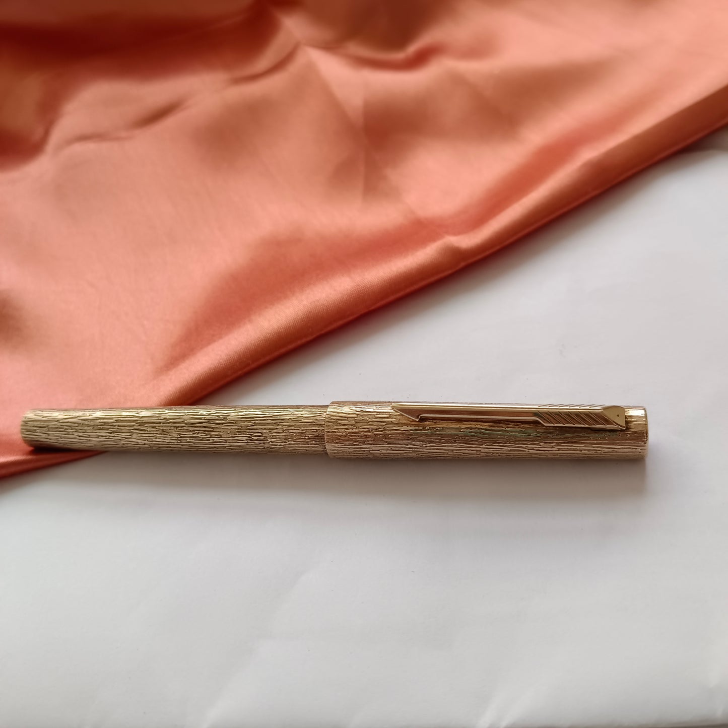 Vintage Parker 105 Gold Filled 1981 - Bark Pattern (Made in England)