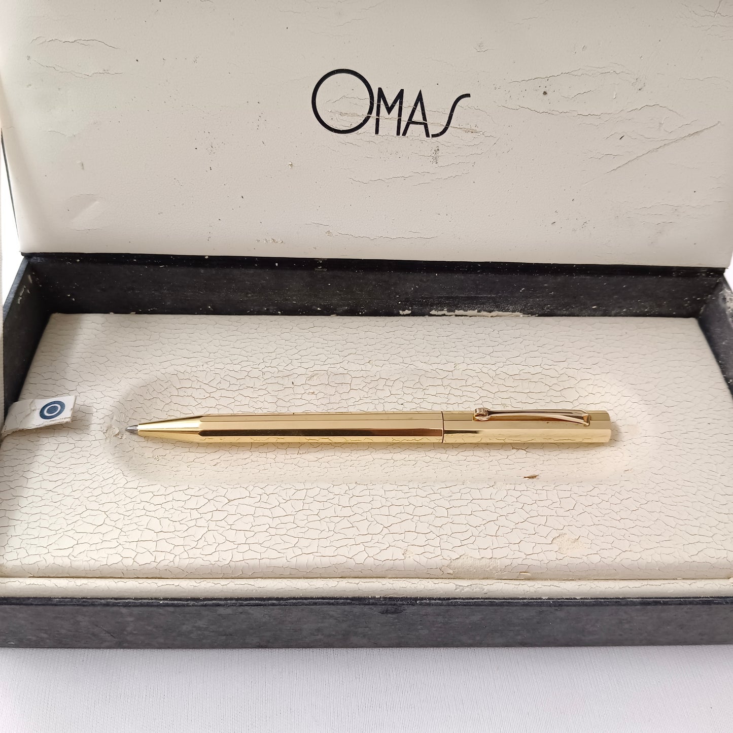 Omas 502 Gold Plated Ballpoint Pen