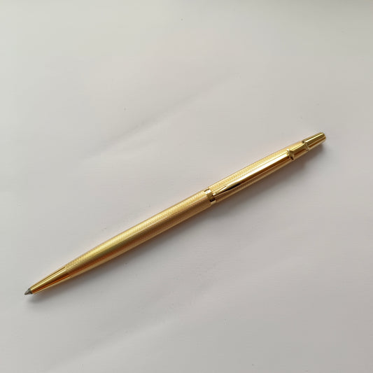 Caran d'Ache Swiss Madison Ambassador Gold Plated Barley Corn Ball Pen