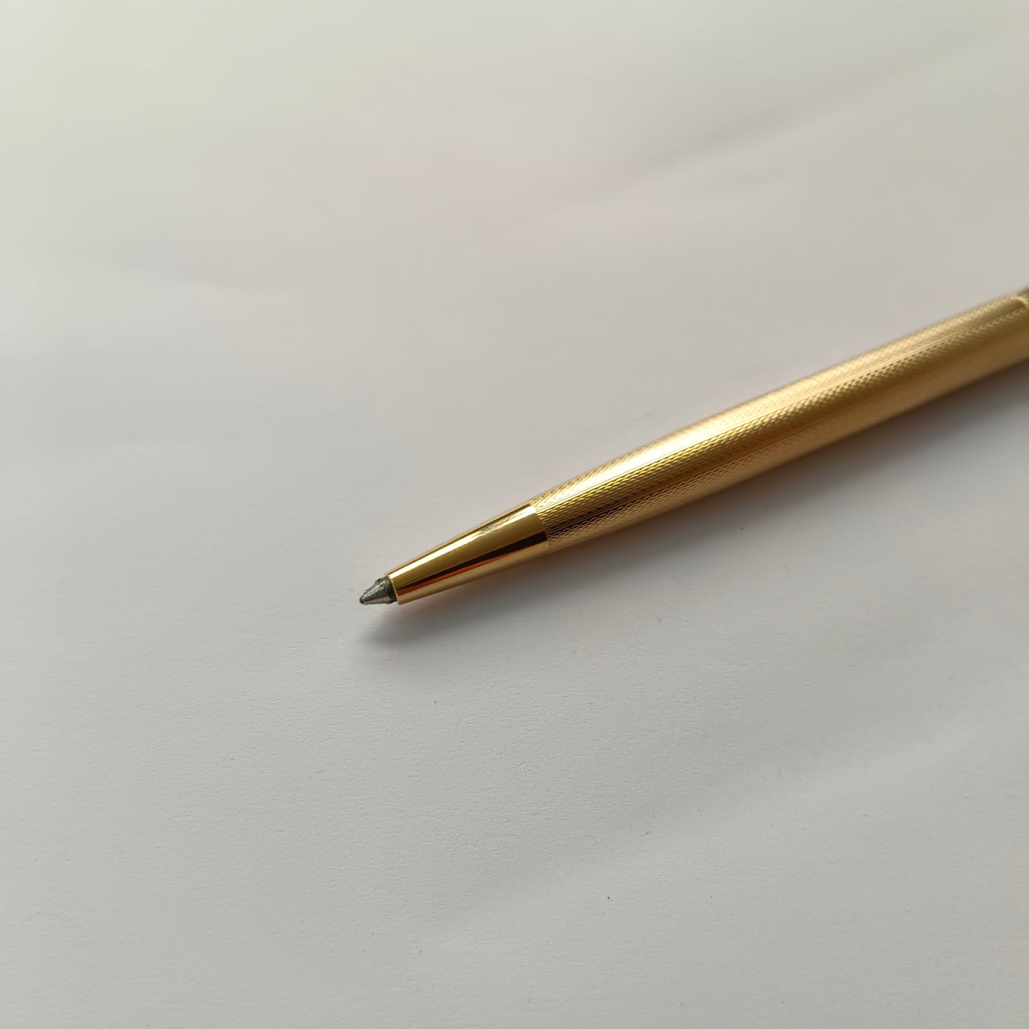 Caran d'Ache Swiss Madison Ambassador Gold Plated Barley Corn Ball Pen