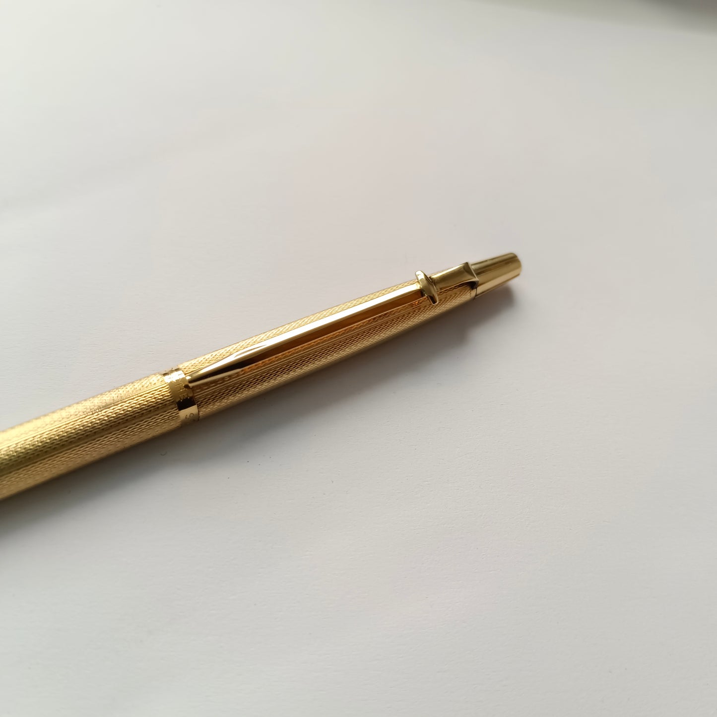 Caran d'Ache Swiss Madison Ambassador Gold Plated Barley Corn Ball Pen