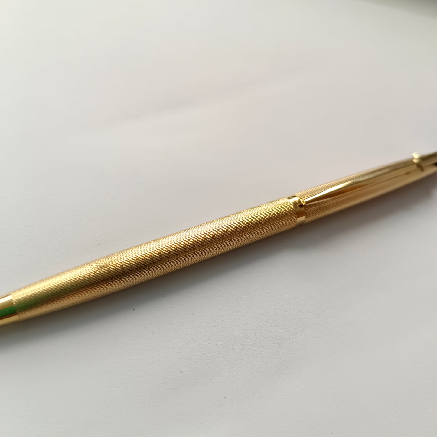 Caran d'Ache Swiss Madison Ambassador Gold Plated Barley Corn Ball Pen