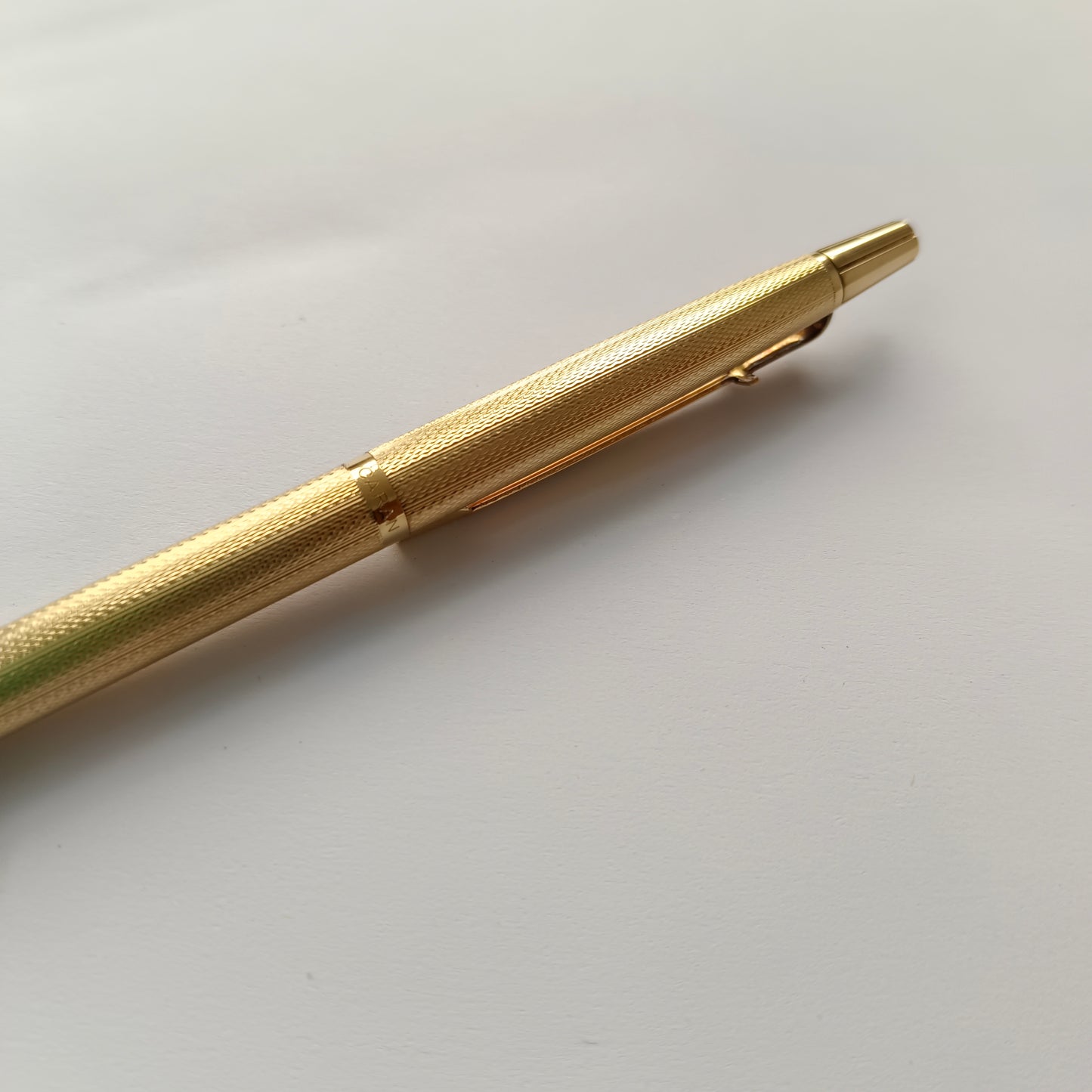 Caran d'Ache Swiss Madison Ambassador Gold Plated Barley Corn Ball Pen