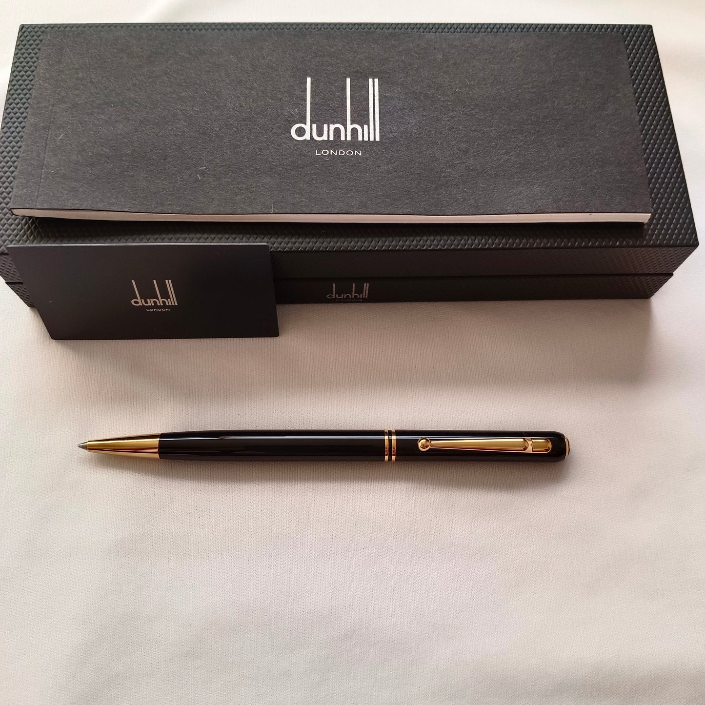 Dunhill Sidecar Streamliner Black Gold Ballpoint Pen