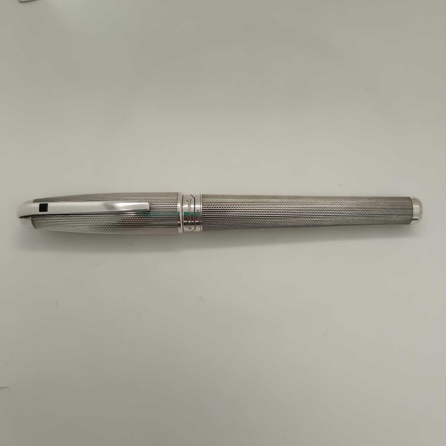 S.T. Dupont Orpheo Olympio 480101 Silver Plated Fountain Pen