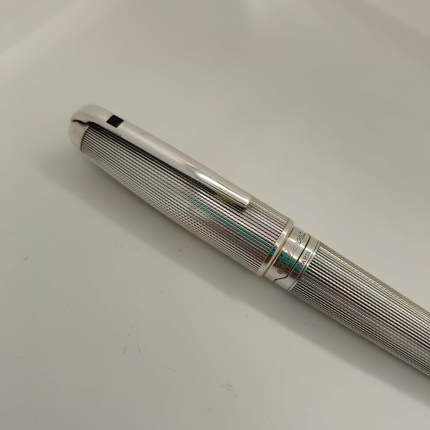 S.T. Dupont Orpheo Olympio 480101 Silver Plated Fountain Pen
