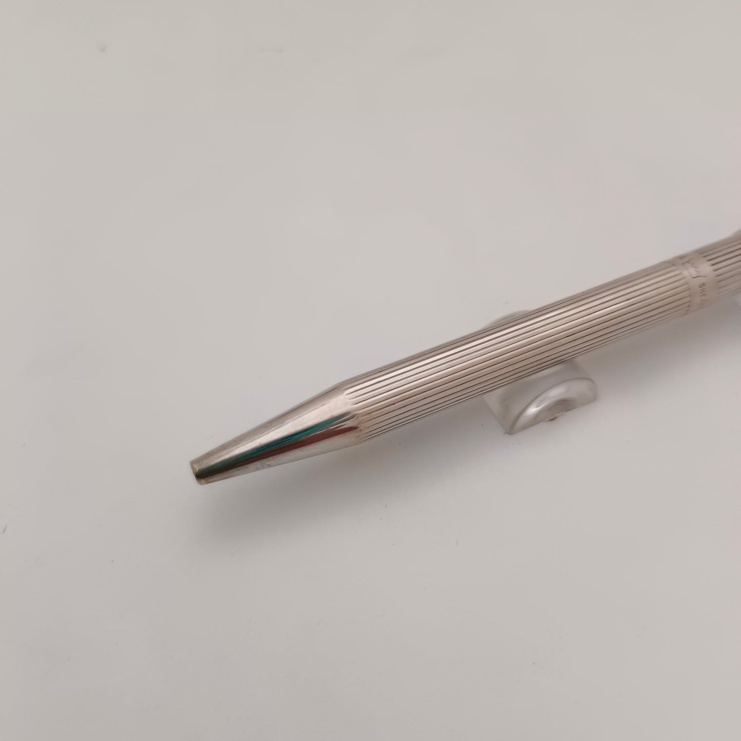 Sheaffer Targa Sterling Silver Ballpen WIth Gold Trim