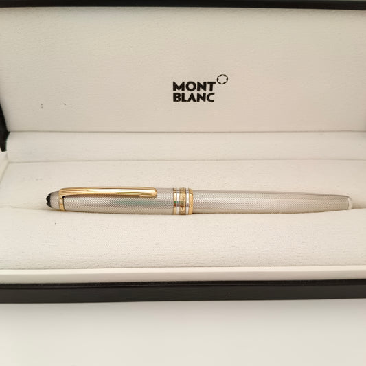 Montblanc Meisterstuck Solitaire Classic 925 Sterling Silver Fountain Pen