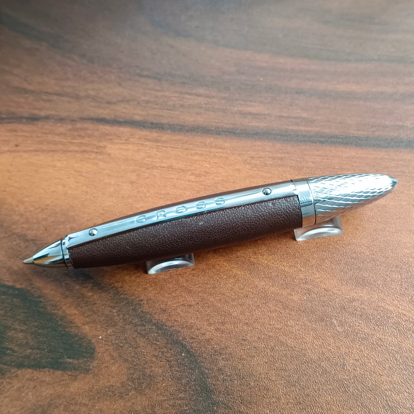 Cross Autocross Leather Ballpen ( Dark Brown )