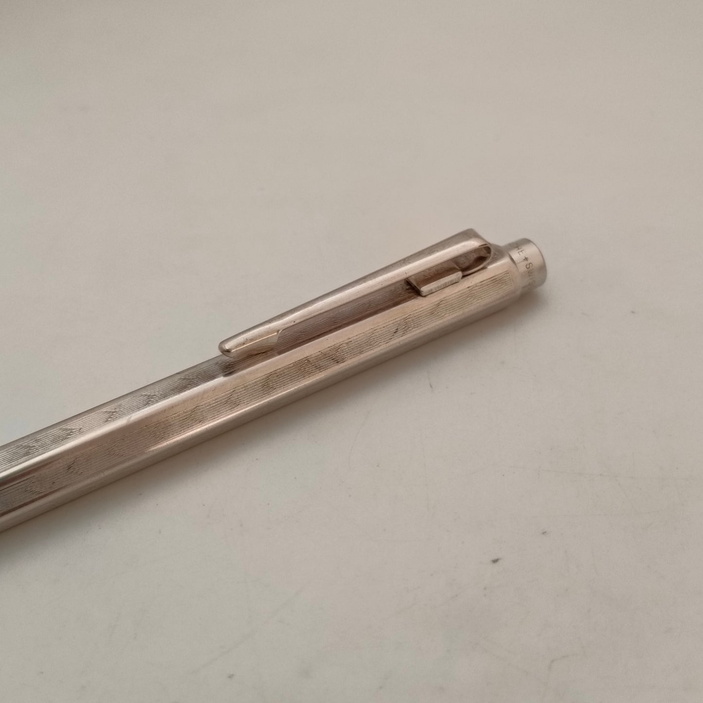 Caran d'Ache Hexagonal Silver Plated Ballpoint Pen (Swiss made)