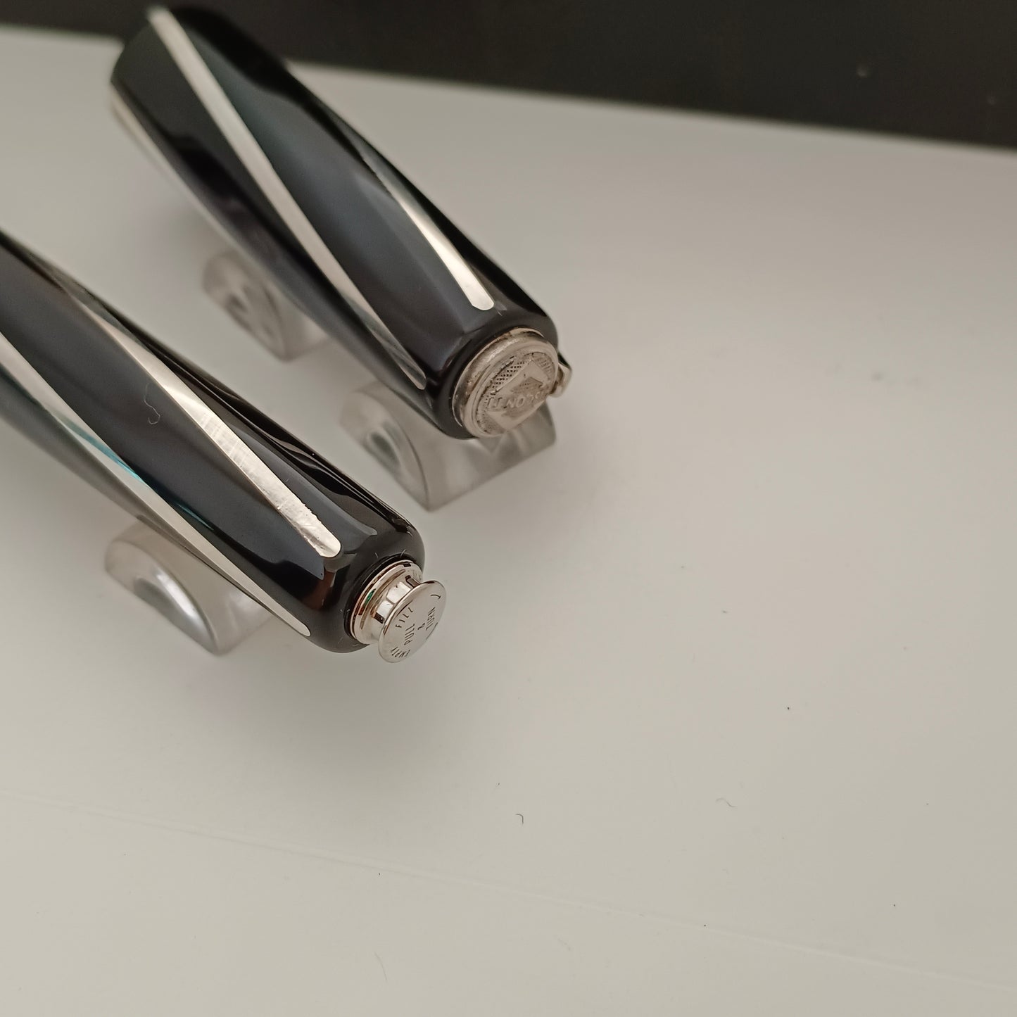 Visconti Divina Elegance Black Resin with Silver Trim Fountain Pen