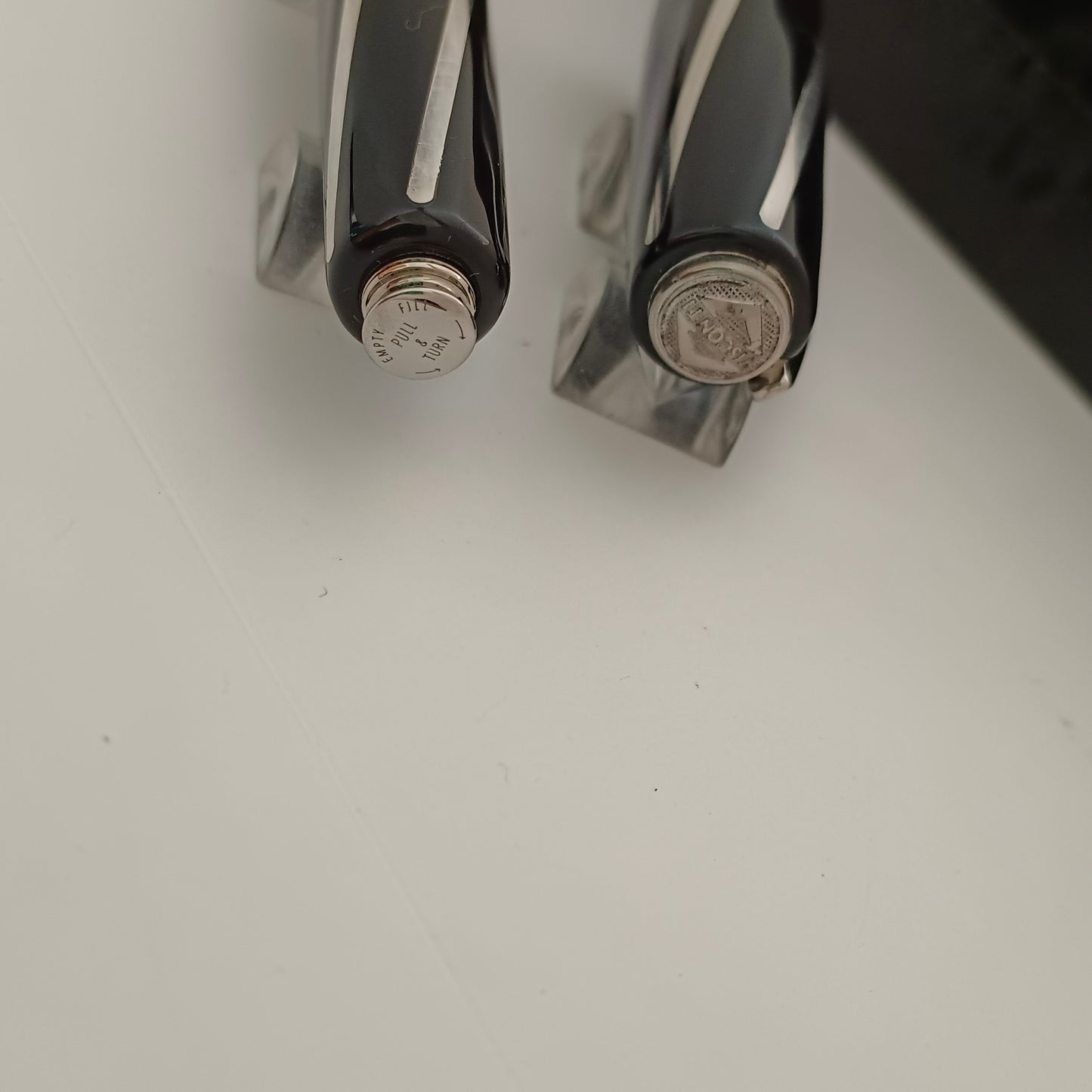 Visconti Divina Elegance Black Resin with Silver Trim Fountain Pen