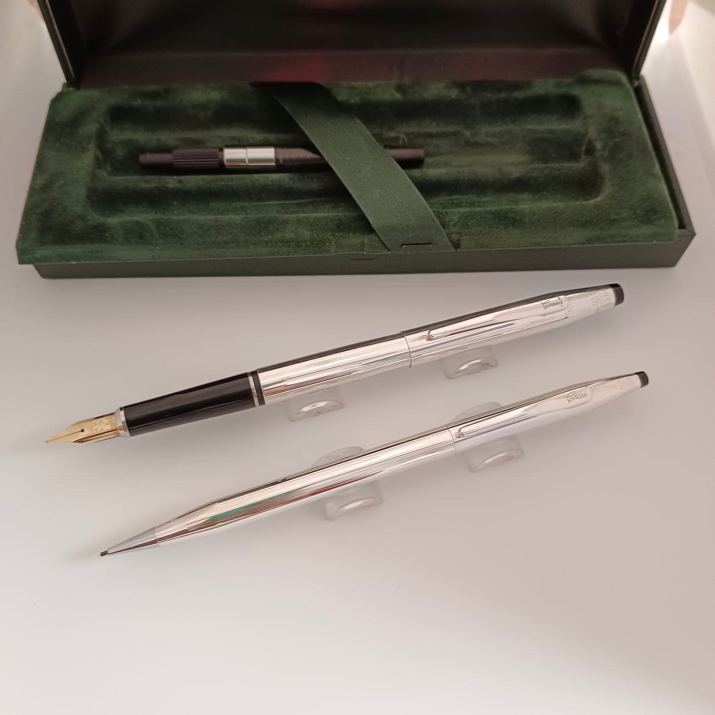 Cross Century Sterling Silver Fountain Pen & Mechanical Pencil Set