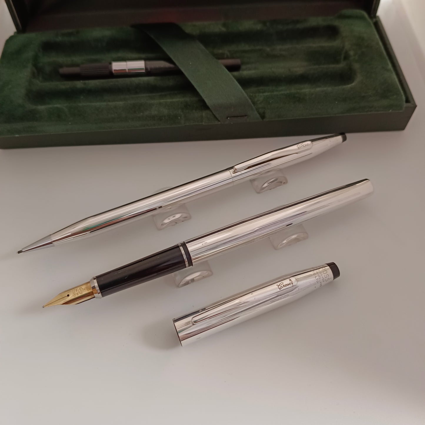 Cross Century Sterling Silver Fountain Pen & Mechanical Pencil Set