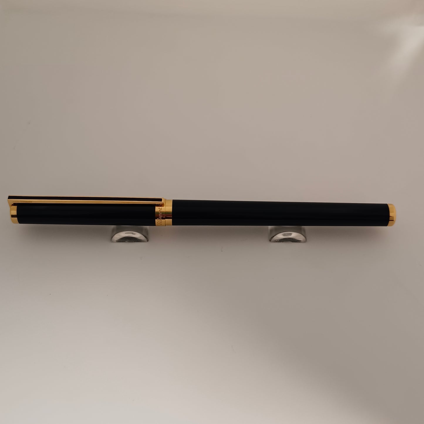 S.T. Dupont Blue Lacque de Chine Fountain Pen with Gold Trim