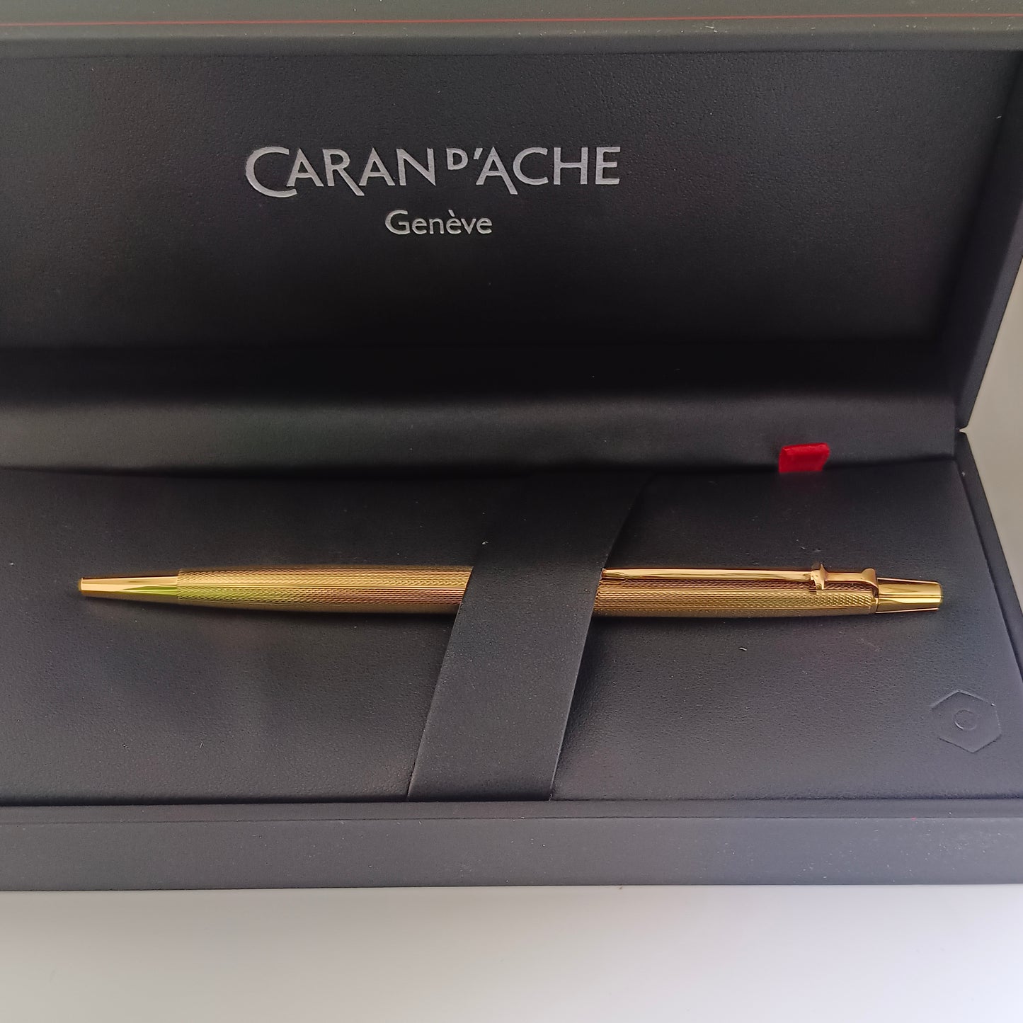 Caran d'Ache Swiss Madison Ambassador Gold Plated Barley Corn Ball Pen