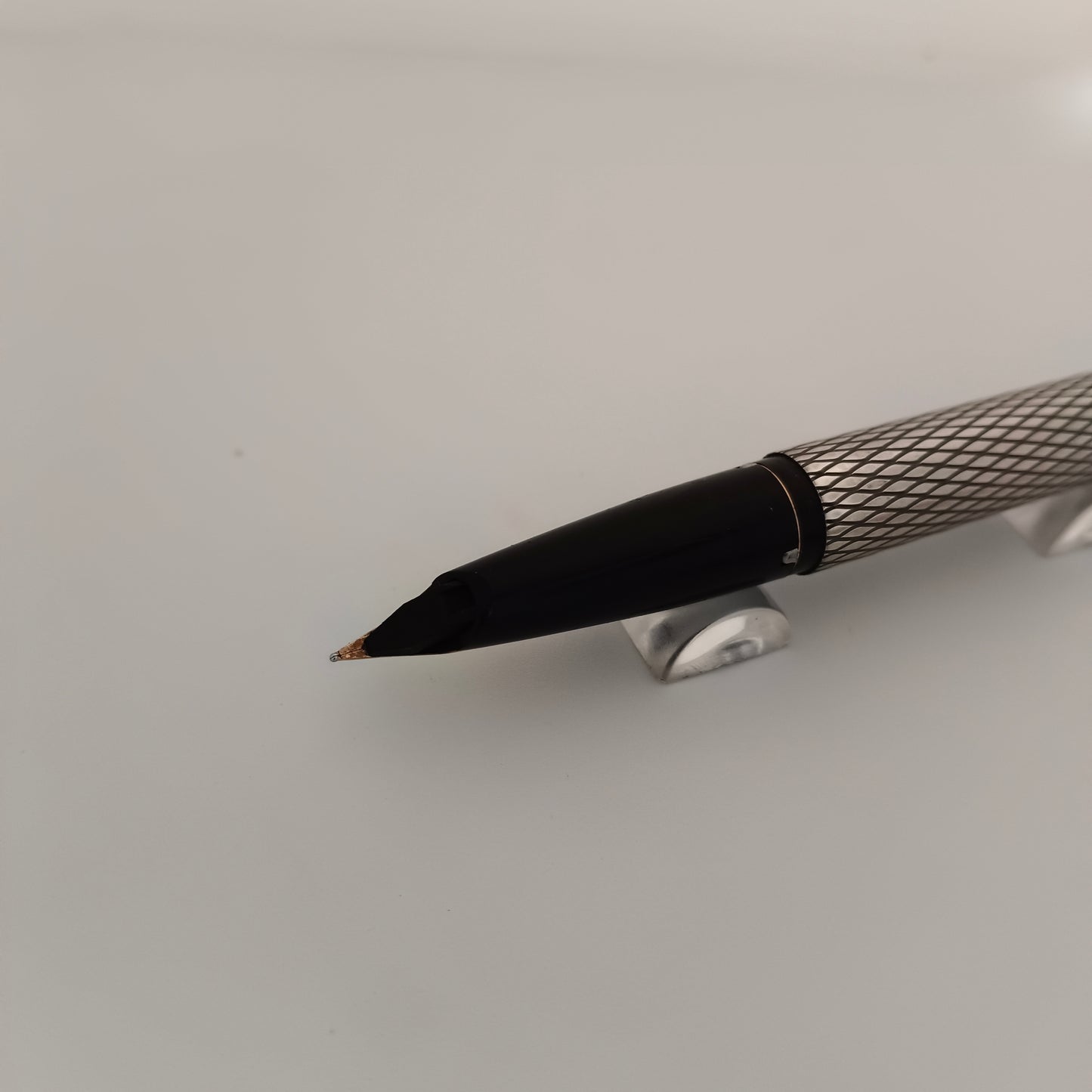 Sheaffer imperial sterling silver diamond pattern fountain pen