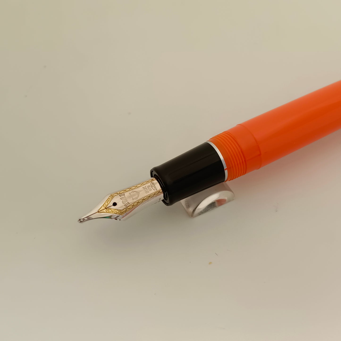Sailor Professional Gear Orange 21k Gold Nib Fountain Pen